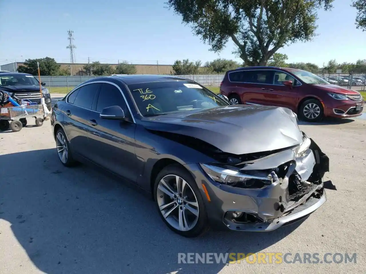 1 Photograph of a damaged car WBA4J3C54KBL11295 BMW 4 SERIES 2019