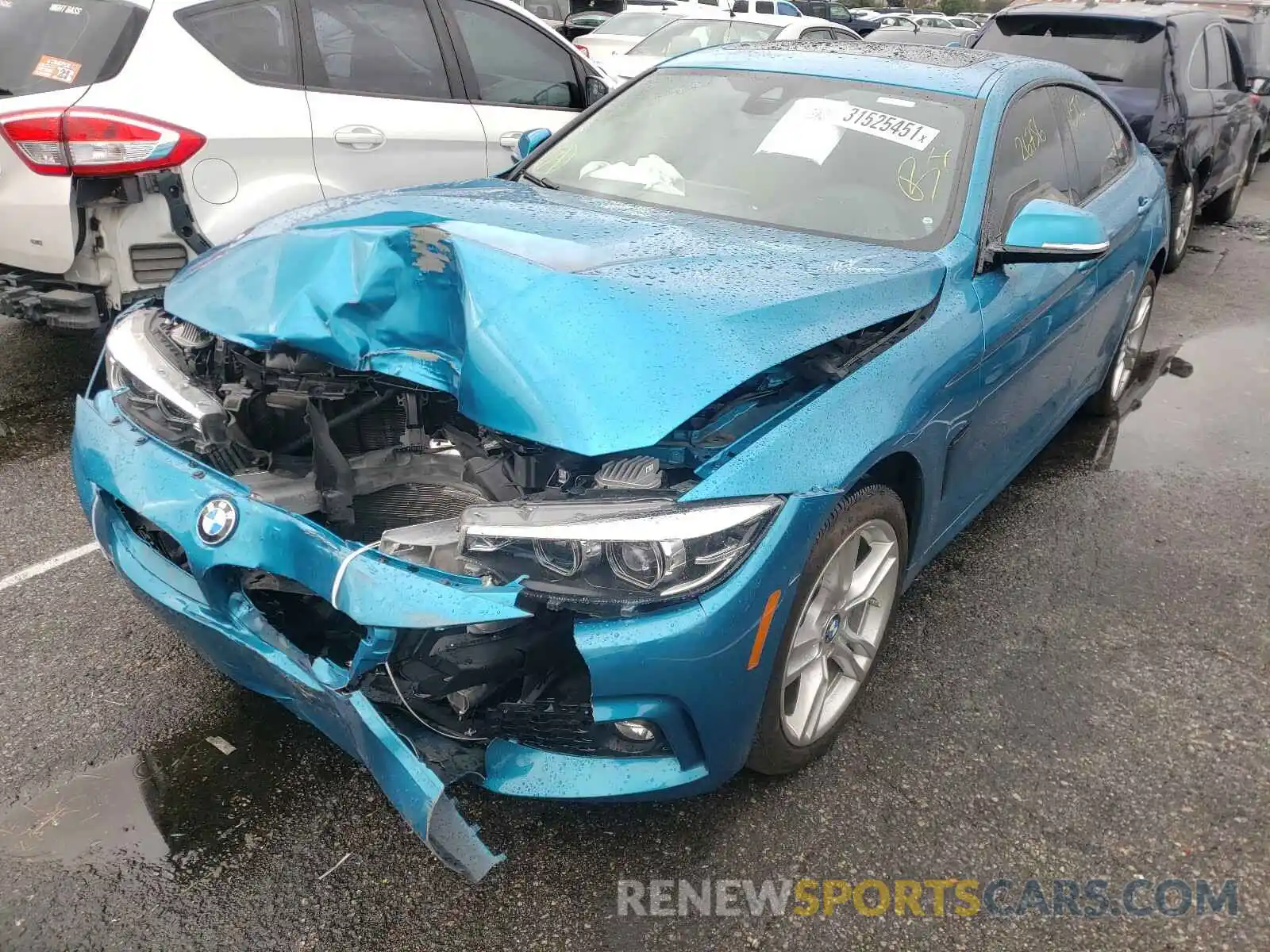 2 Photograph of a damaged car WBA4J3C55KBL05697 BMW 4 SERIES 2019