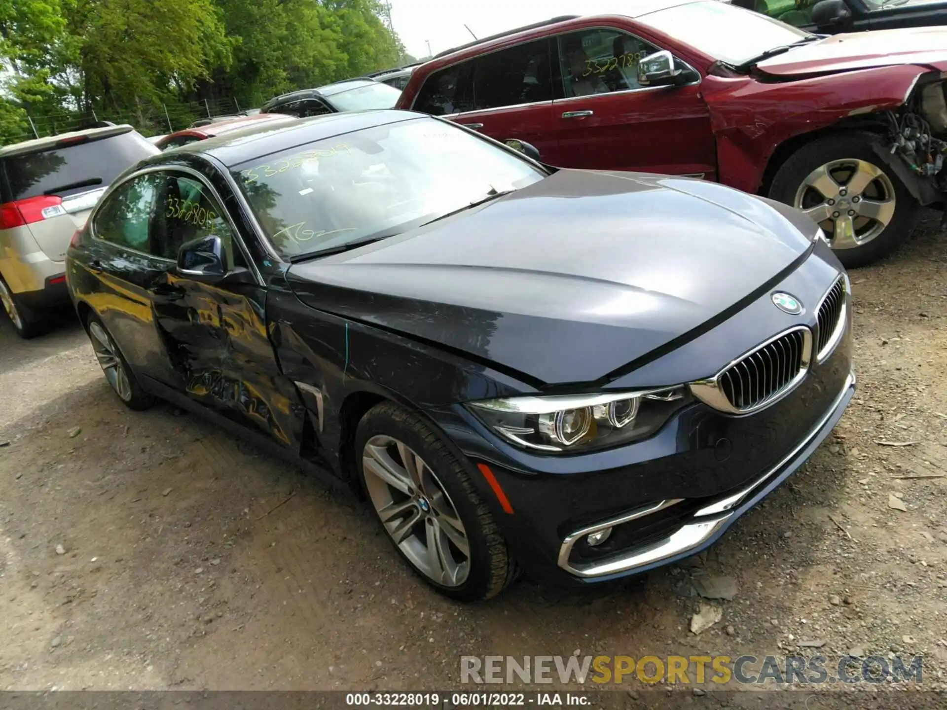 1 Photograph of a damaged car WBA4J3C55KBL06106 BMW 4 SERIES 2019