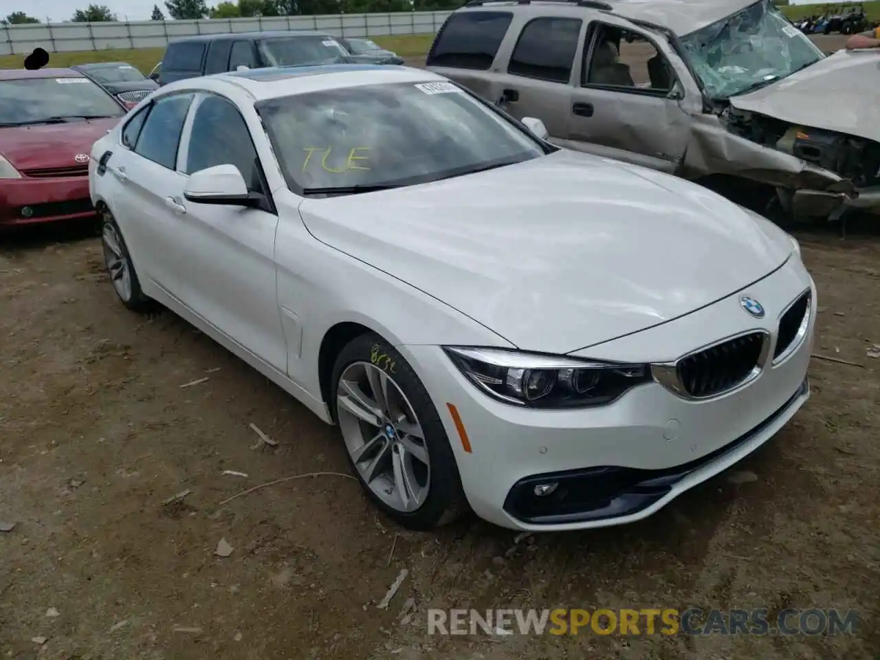 1 Photograph of a damaged car WBA4J3C56KBL07815 BMW 4 SERIES 2019