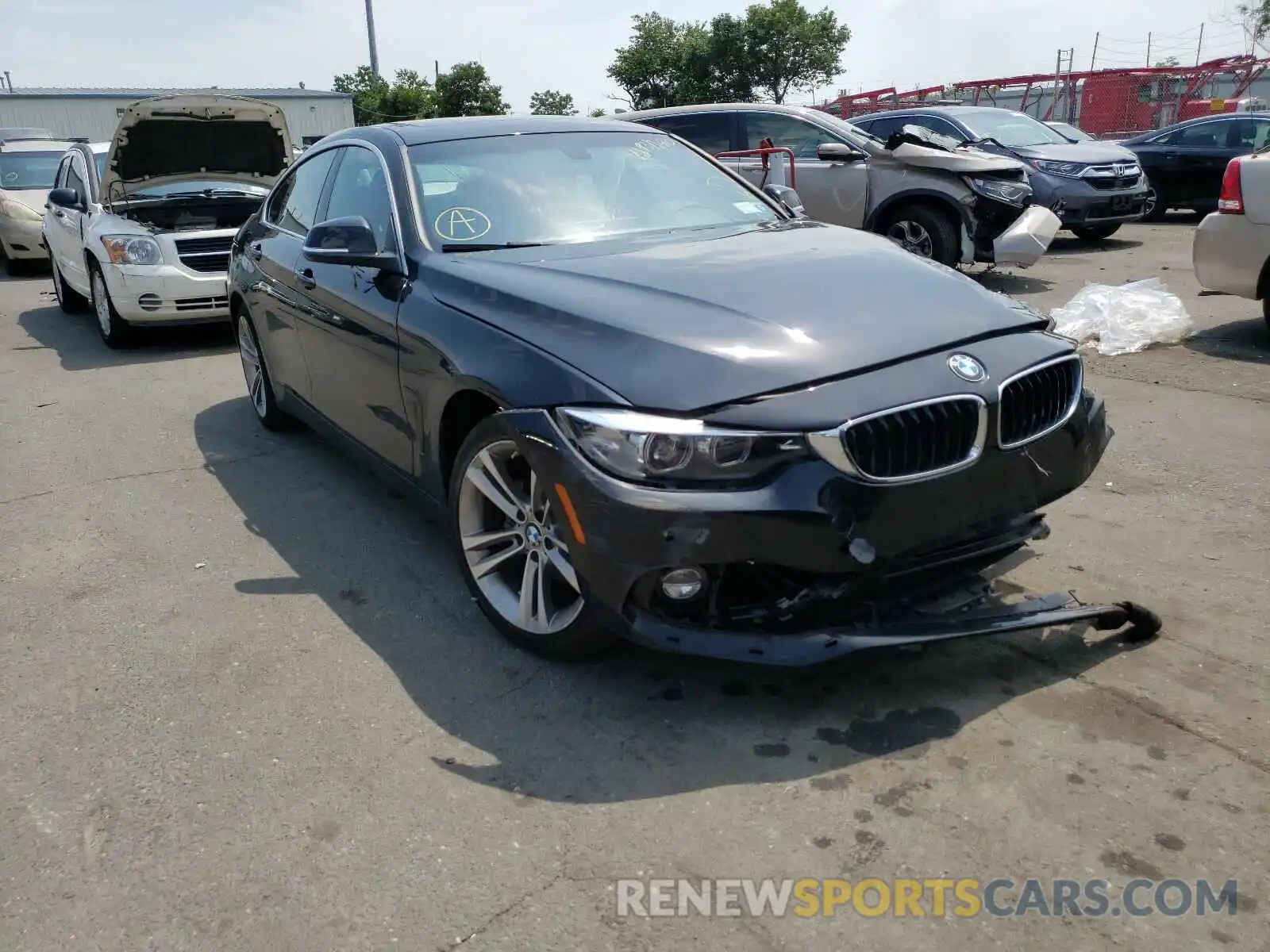 1 Photograph of a damaged car WBA4J3C56KBL11296 BMW 4 SERIES 2019