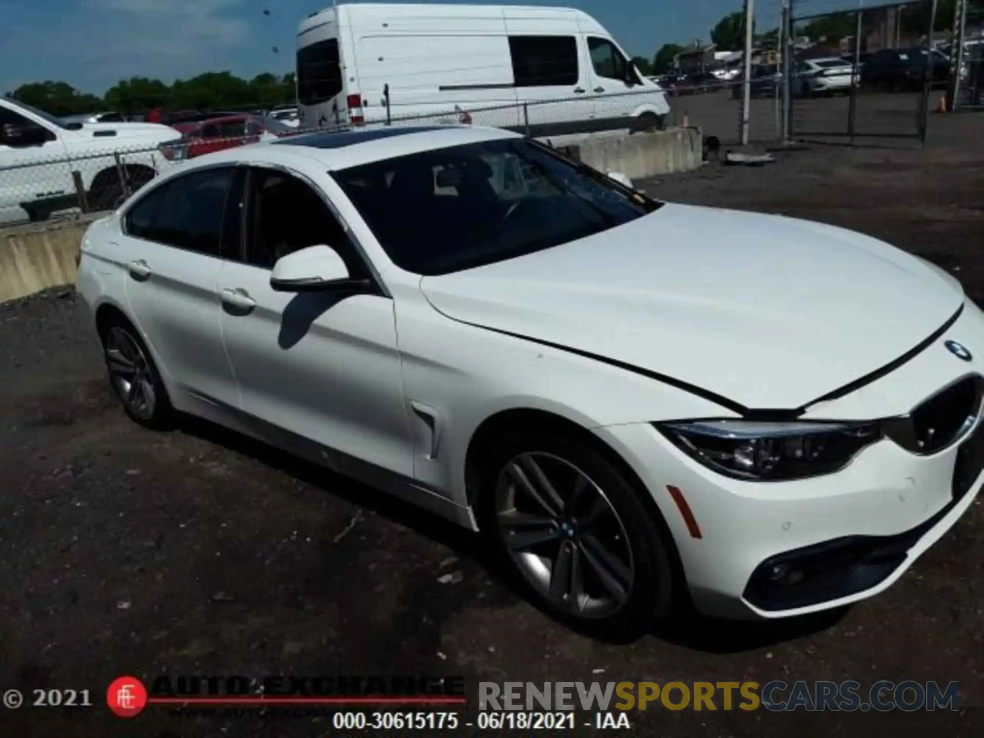 1 Photograph of a damaged car WBA4J3C57KBL07595 BMW 4 SERIES 2019