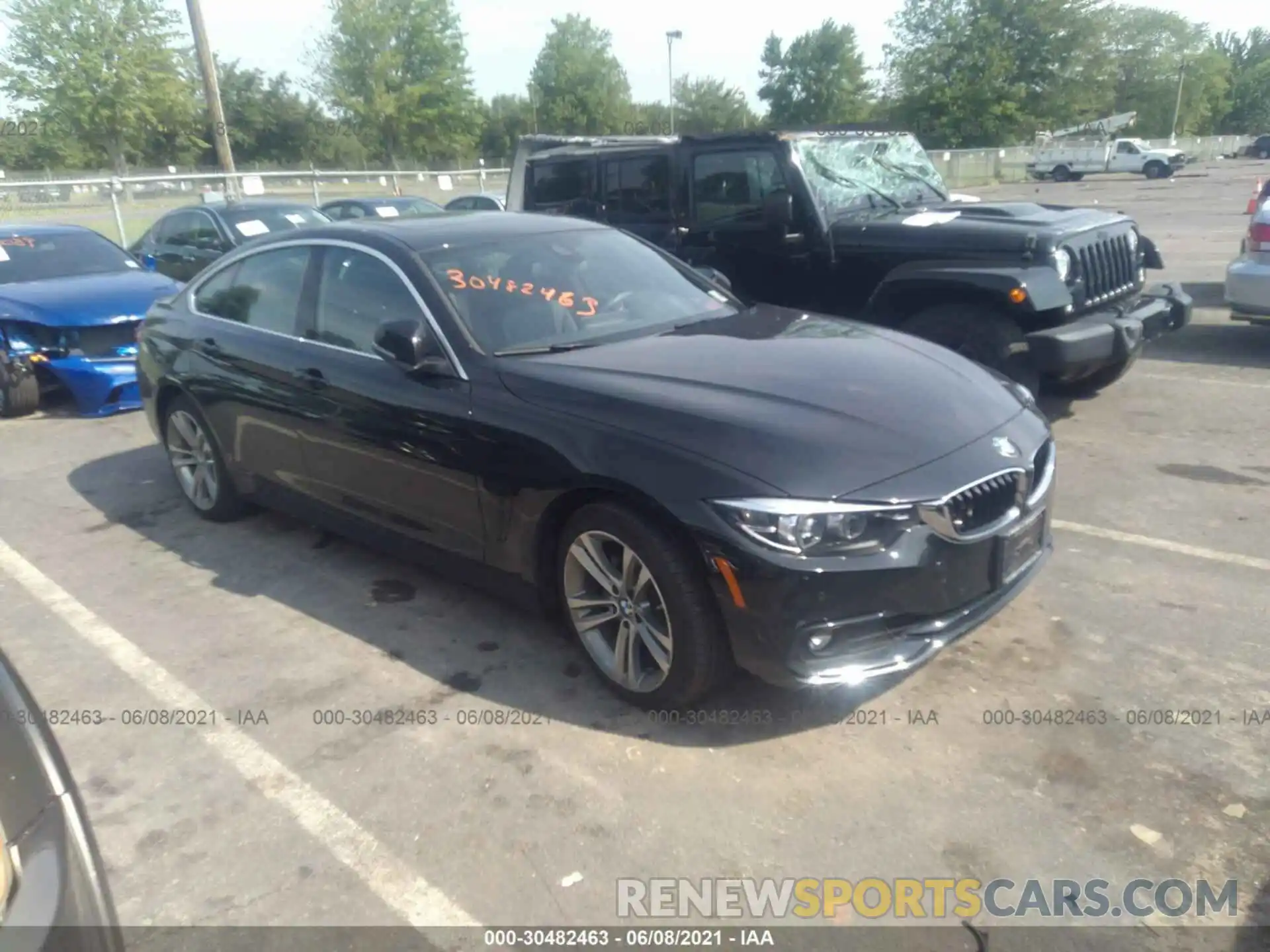 1 Photograph of a damaged car WBA4J3C58KBL09095 BMW 4 SERIES 2019