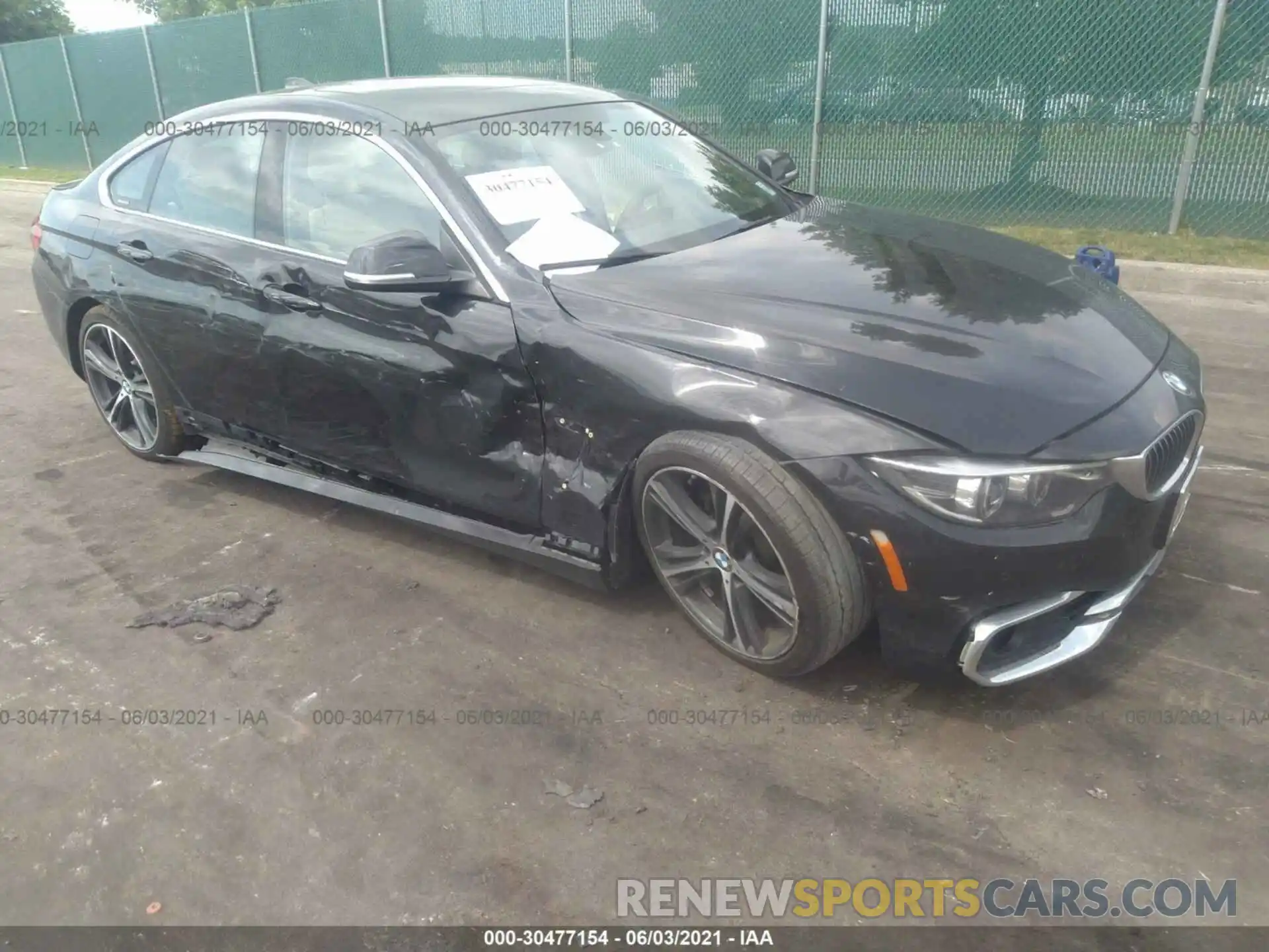 1 Photograph of a damaged car WBA4J3C59KBL06447 BMW 4 SERIES 2019