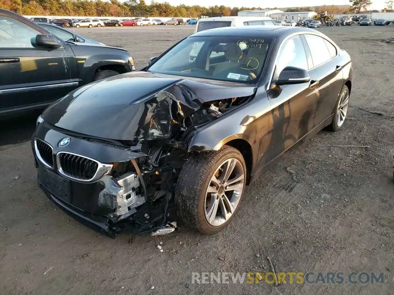 2 Photograph of a damaged car WBA4J3C59KBL07114 BMW 4 SERIES 2019