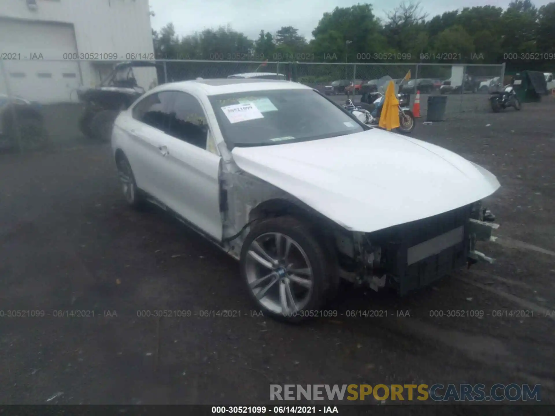 1 Photograph of a damaged car WBA4J3C59KBL07534 BMW 4 SERIES 2019