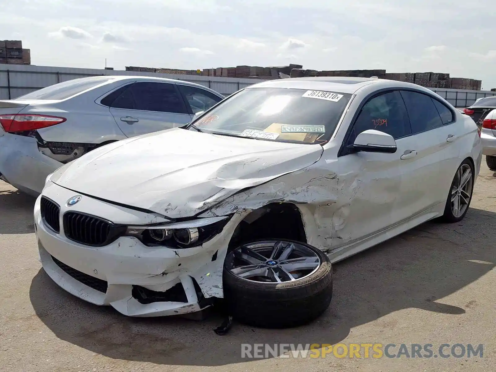 2 Photograph of a damaged car WBA4J5C50KBM65126 BMW 4 SERIES 2019