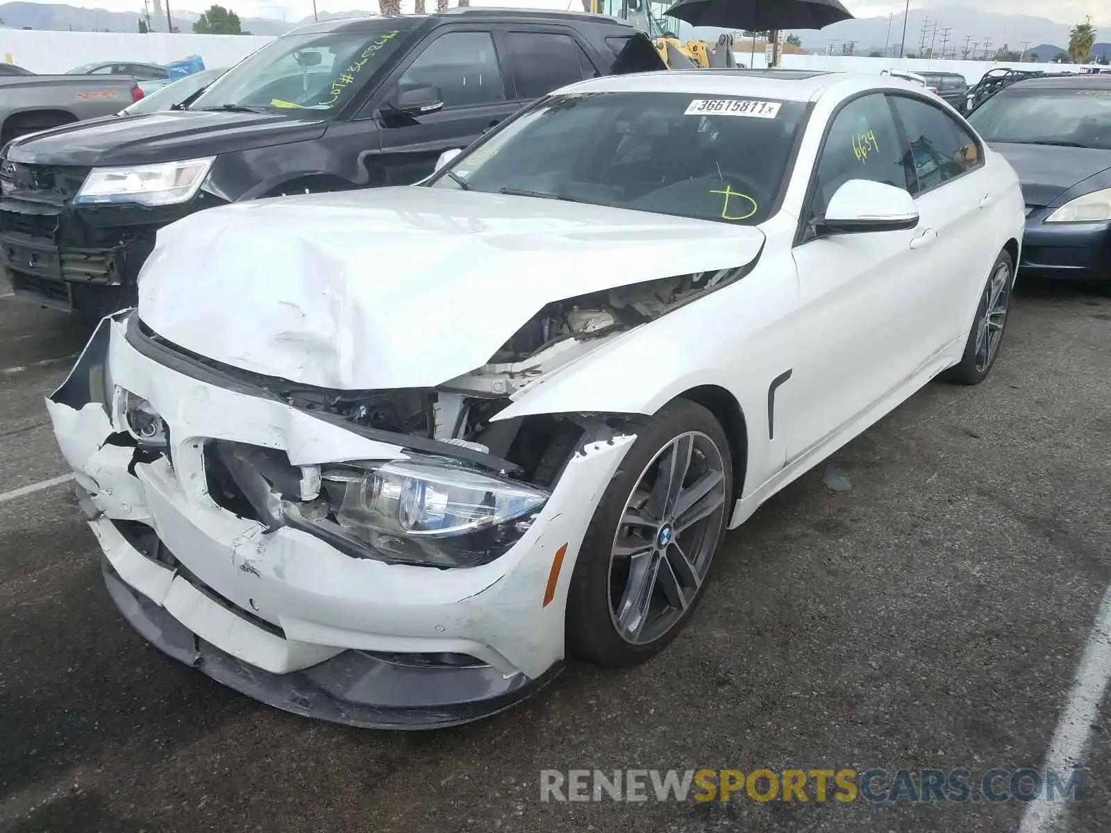 2 Photograph of a damaged car WBA4J5C50KBM65675 BMW 4 SERIES 2019