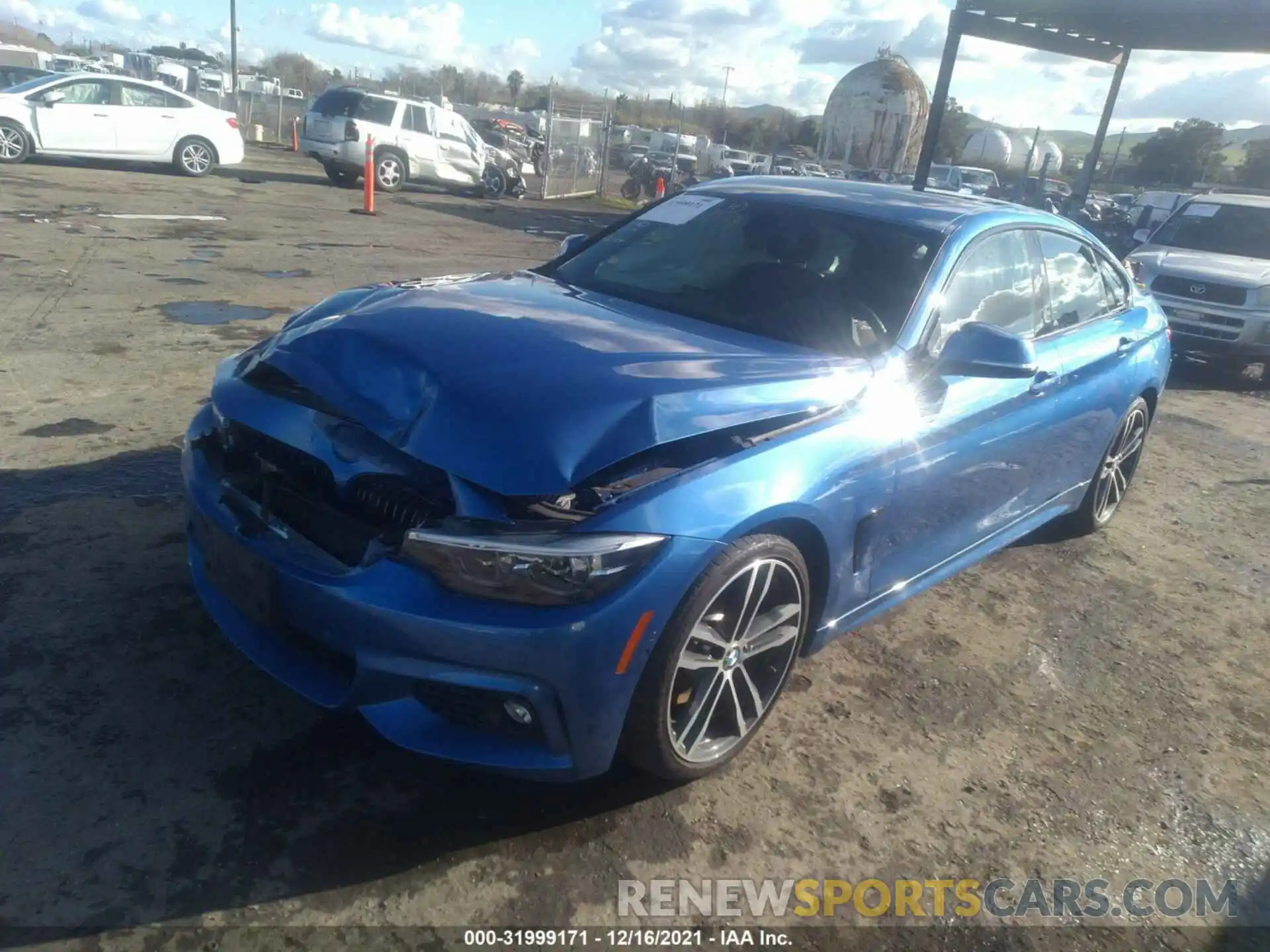 2 Photograph of a damaged car WBA4J5C51KBM66155 BMW 4 SERIES 2019