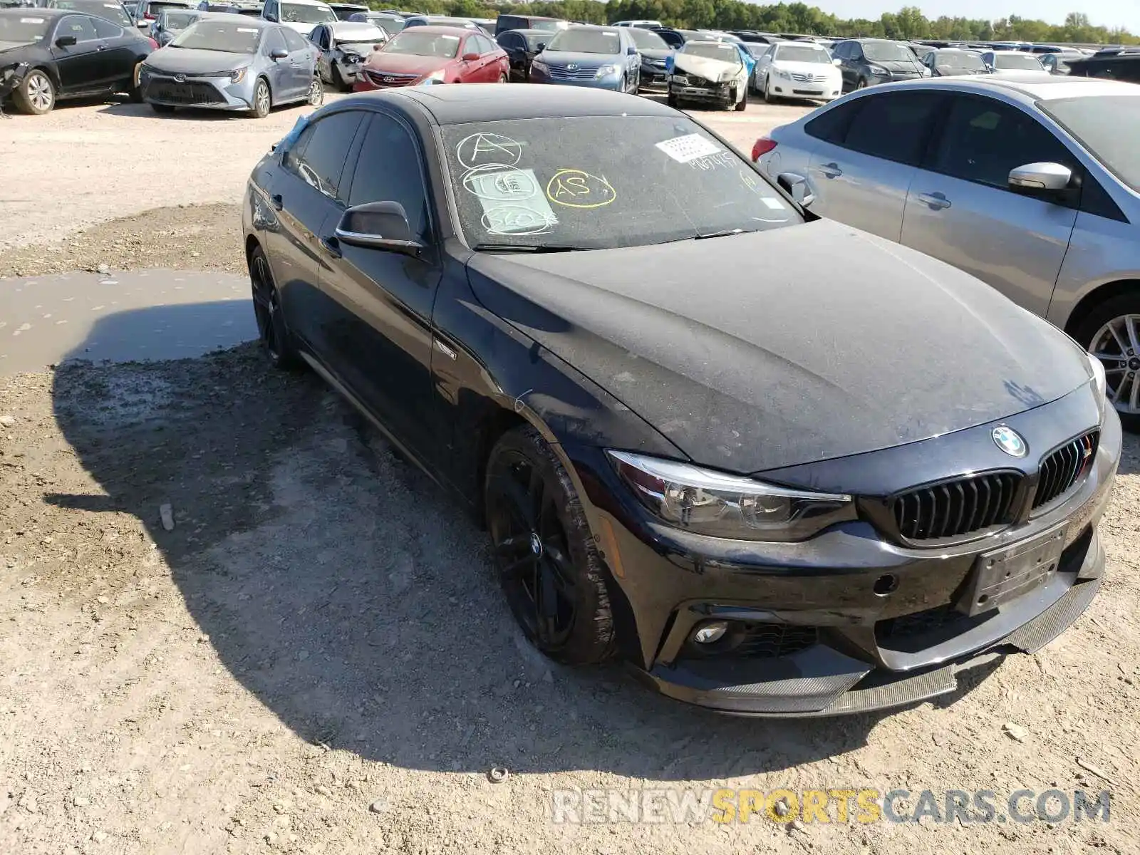 1 Photograph of a damaged car WBA4J5C52KBM65435 BMW 4 SERIES 2019