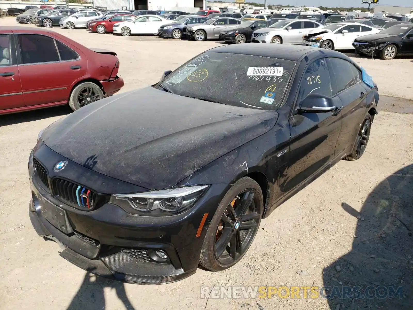 2 Photograph of a damaged car WBA4J5C52KBM65435 BMW 4 SERIES 2019