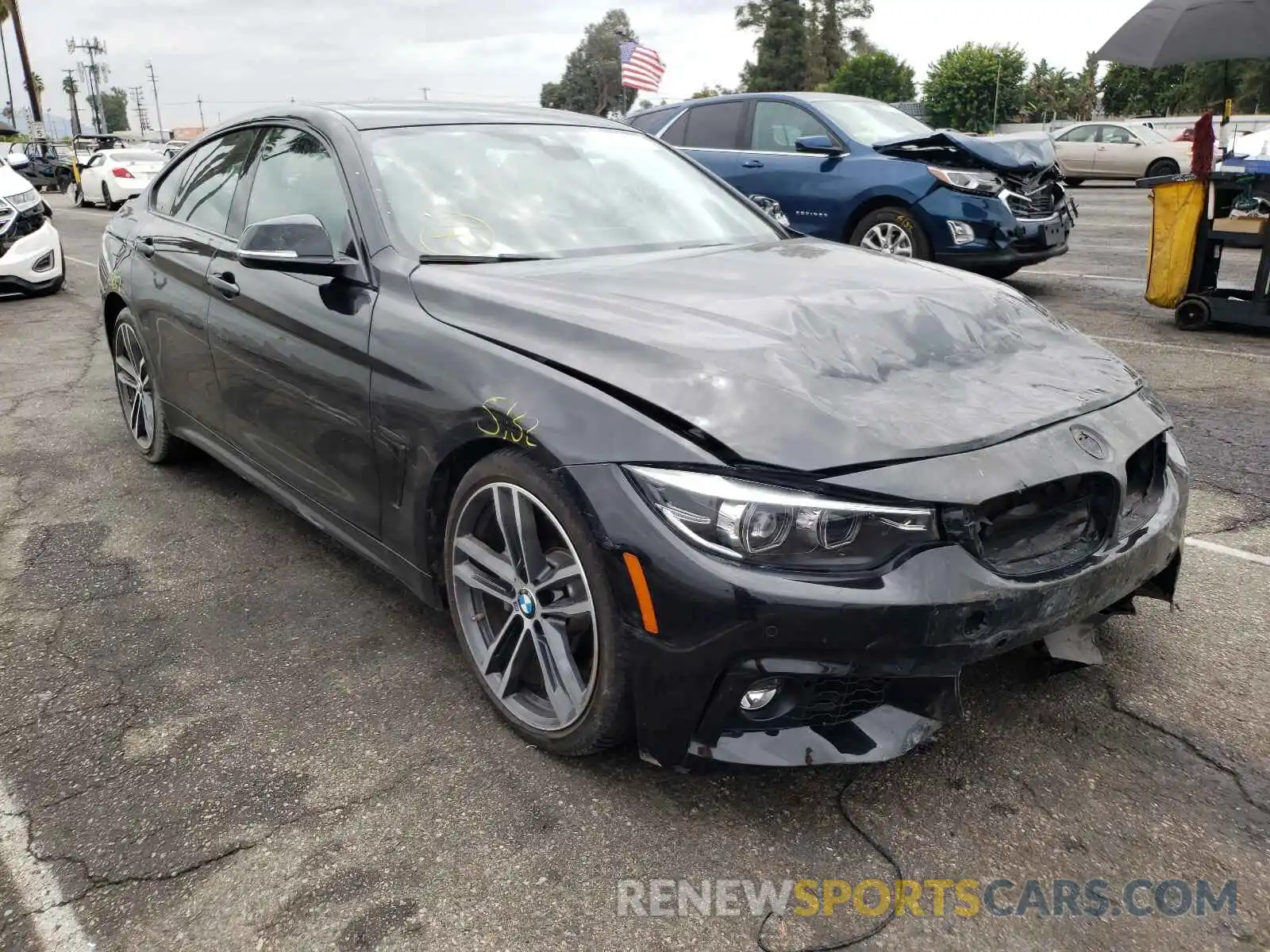 1 Photograph of a damaged car WBA4J5C53KBM65458 BMW 4 SERIES 2019