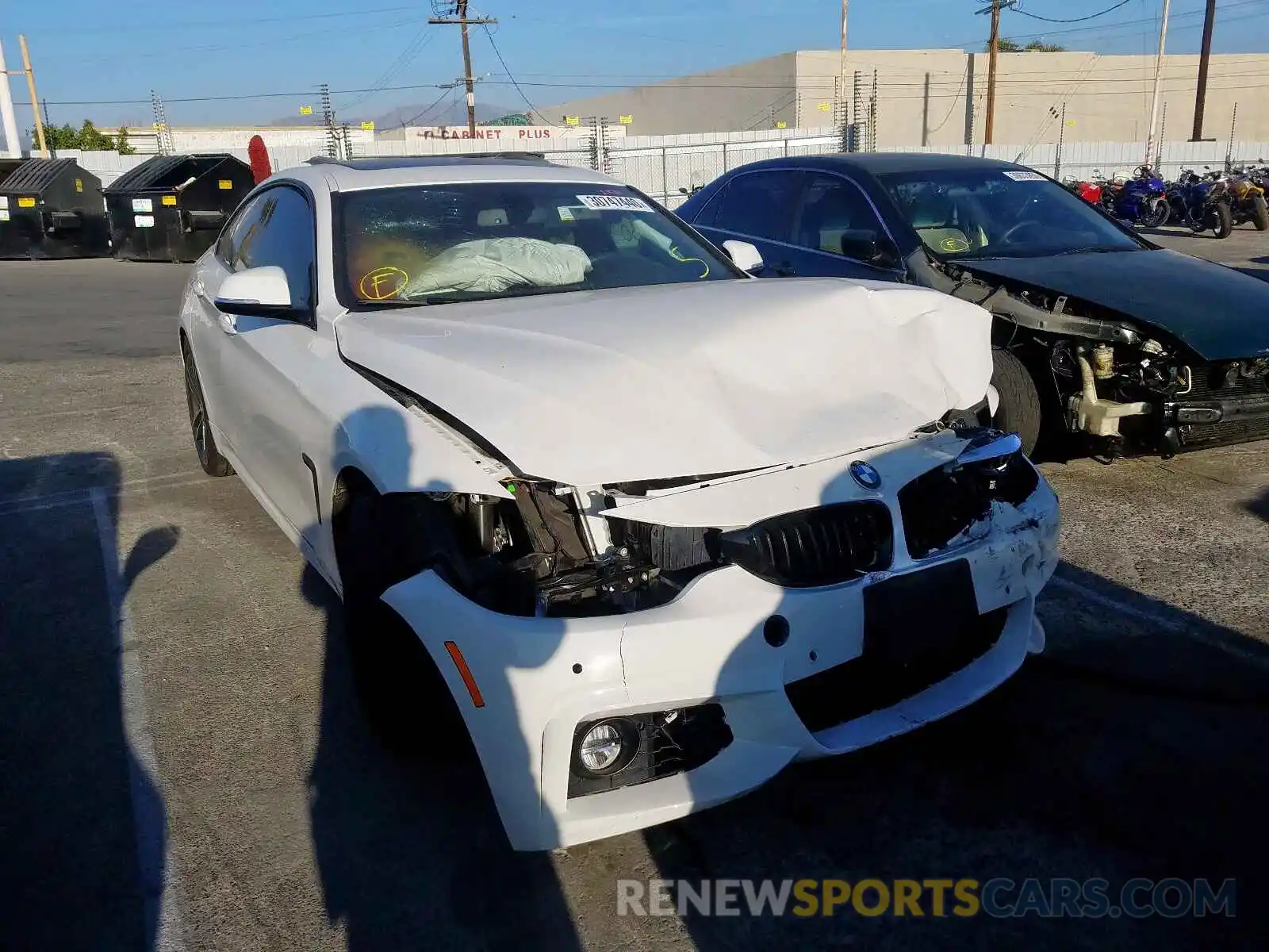 1 Photograph of a damaged car WBA4J5C53KBM66240 BMW 4 SERIES 2019