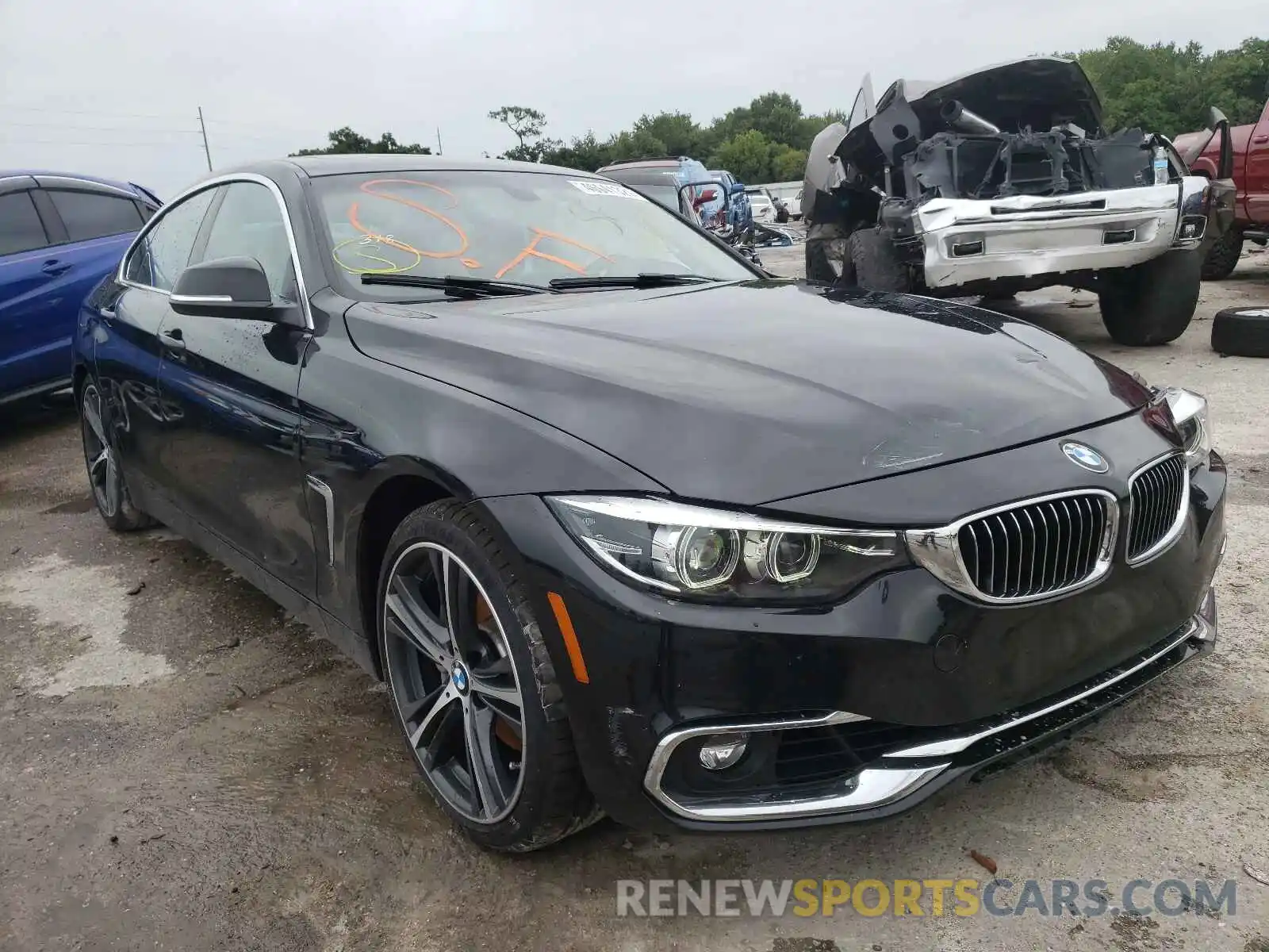 1 Photograph of a damaged car WBA4J5C54KBM65243 BMW 4 SERIES 2019