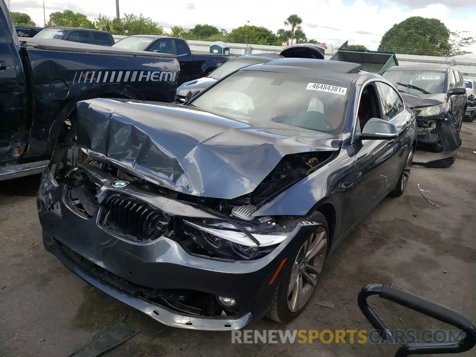 2 Photograph of a damaged car WBA4J5C54KBM66411 BMW 4 SERIES 2019