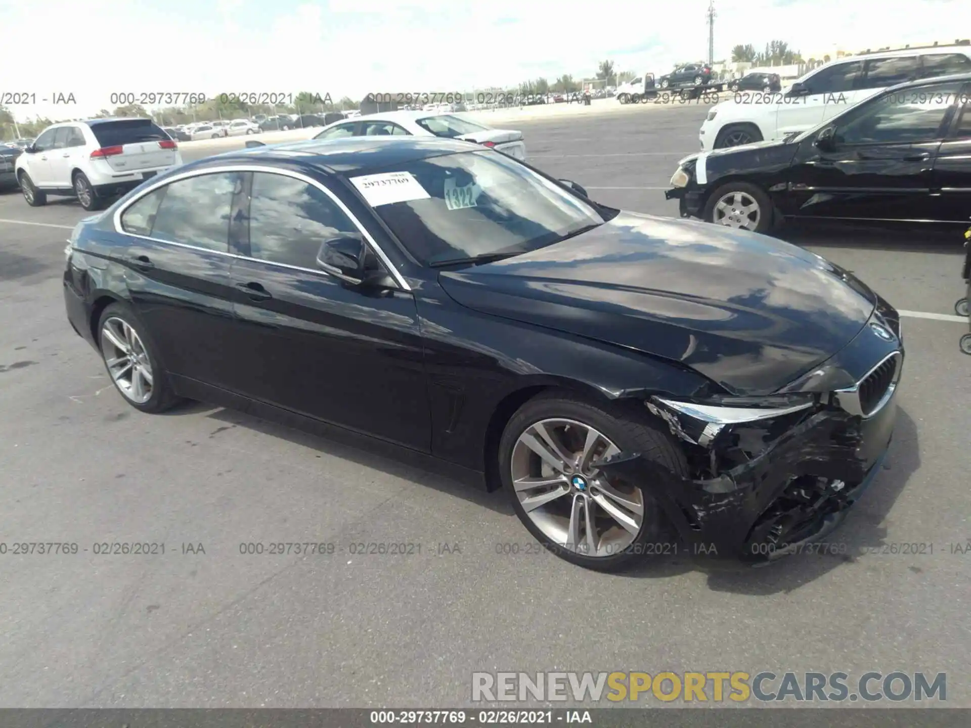 1 Photograph of a damaged car WBA4J5C55KBM65011 BMW 4 SERIES 2019