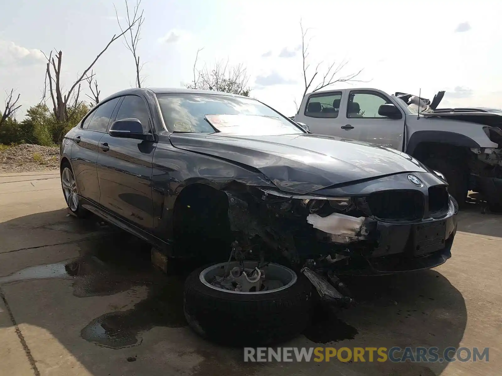 1 Photograph of a damaged car WBA4J5C55KBM65218 BMW 4 SERIES 2019