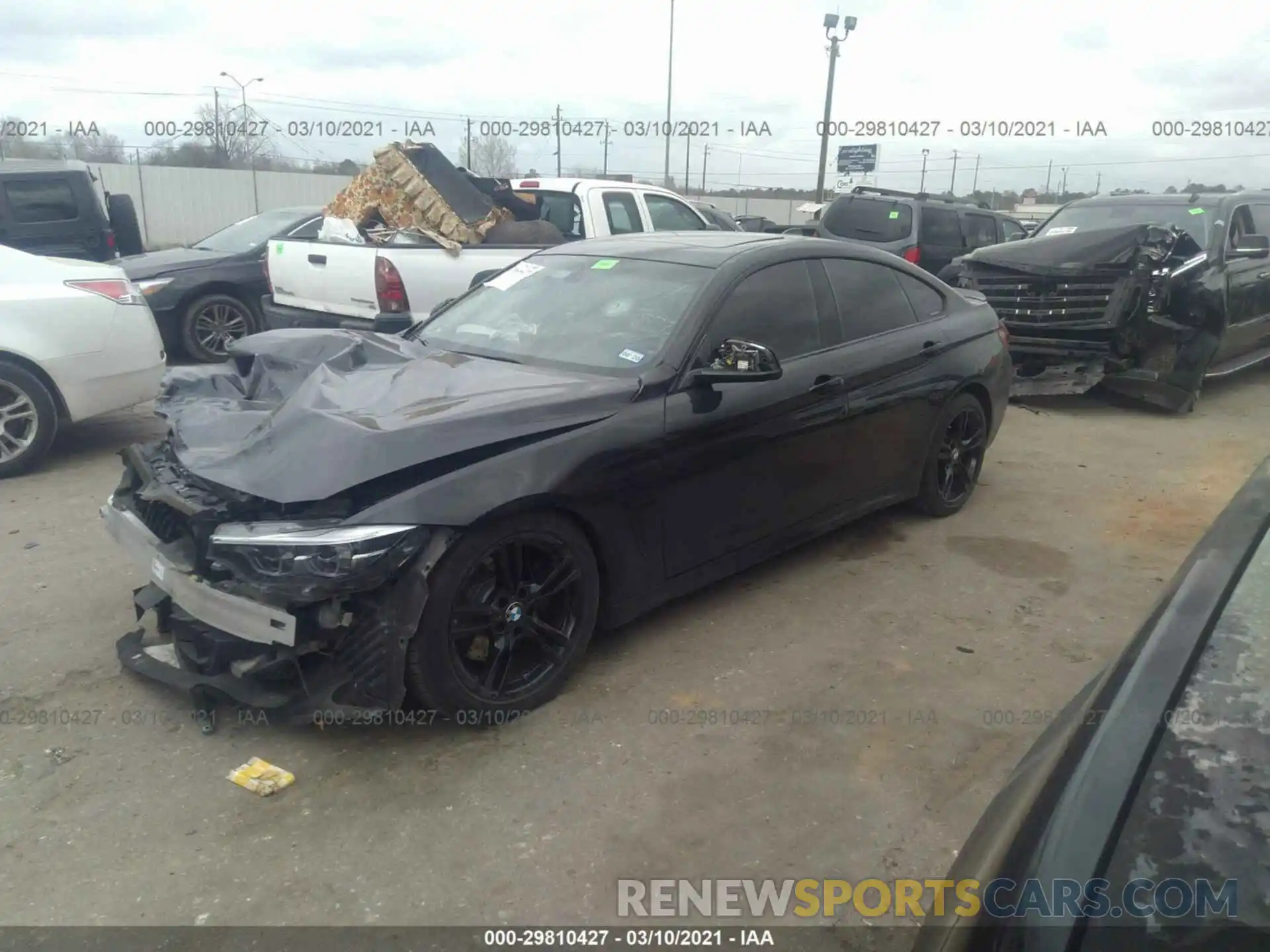 2 Photograph of a damaged car WBA4J5C55KBM65350 BMW 4 SERIES 2019