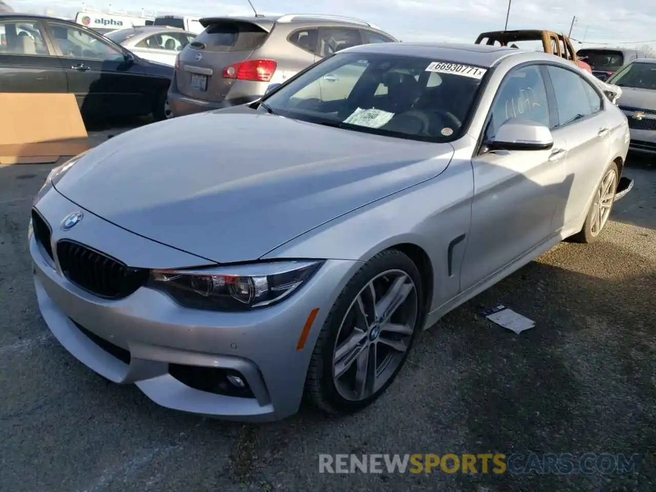 2 Photograph of a damaged car WBA4J5C55KBM66417 BMW 4 SERIES 2019