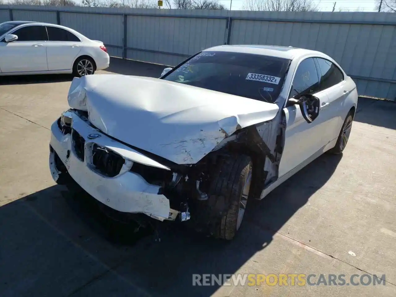 2 Photograph of a damaged car WBA4J5C56KBM65292 BMW 4 SERIES 2019