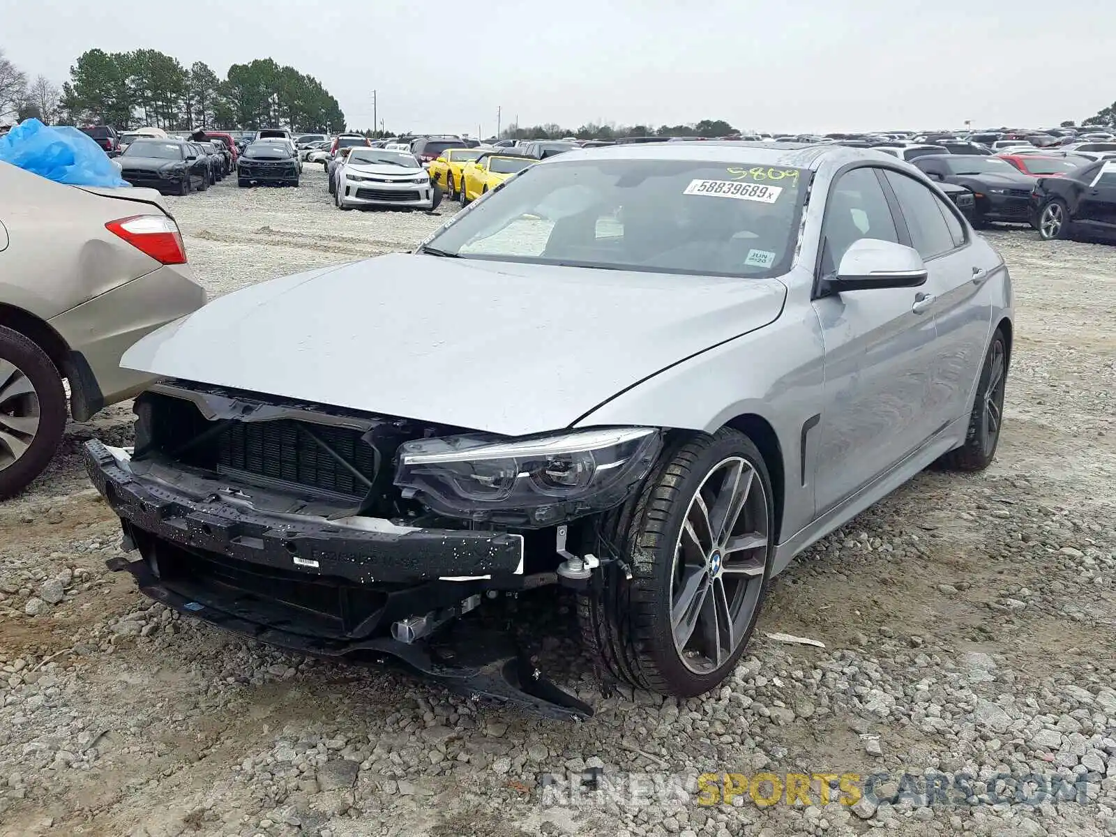 2 Photograph of a damaged car WBA4J5C56KBM65809 BMW 4 SERIES 2019