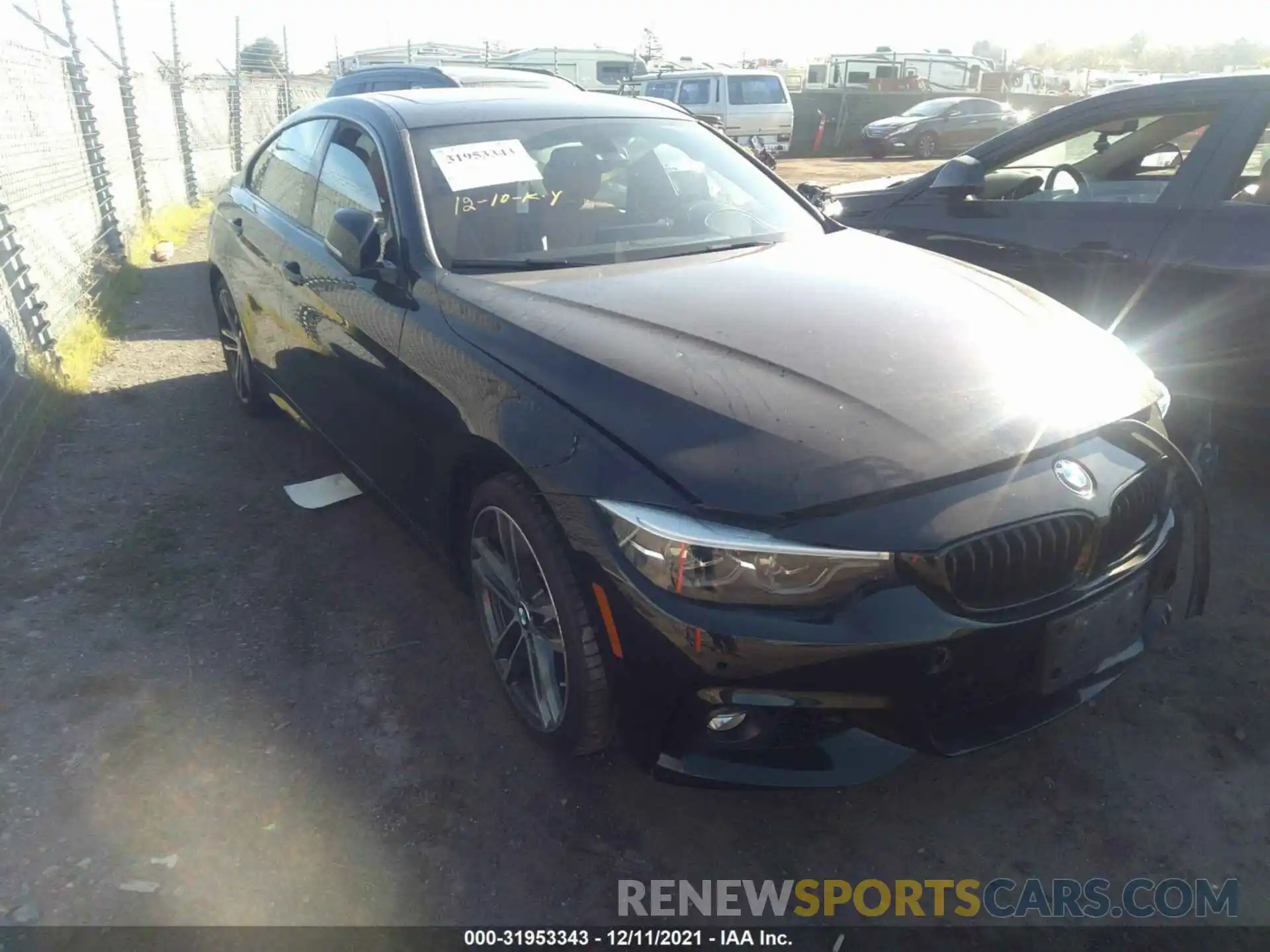 1 Photograph of a damaged car WBA4J5C57KBM65317 BMW 4 SERIES 2019