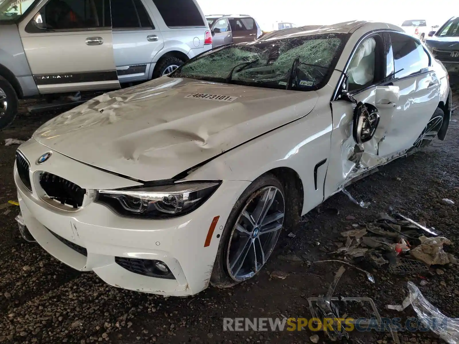 2 Photograph of a damaged car WBA4J5C57KBM65964 BMW 4 SERIES 2019