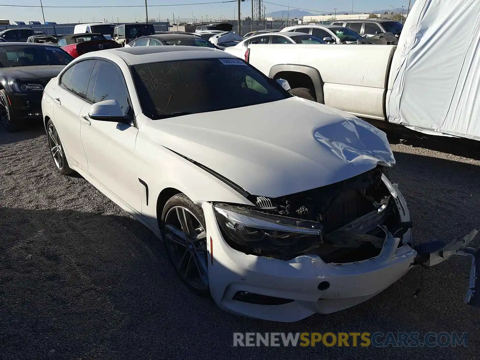 1 Photograph of a damaged car WBA4J5C57KBM66158 BMW 4 SERIES 2019