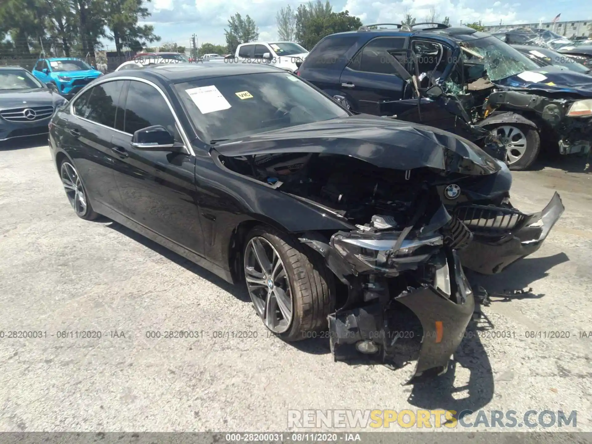 1 Photograph of a damaged car WBA4J5C59KBM65318 BMW 4 SERIES 2019