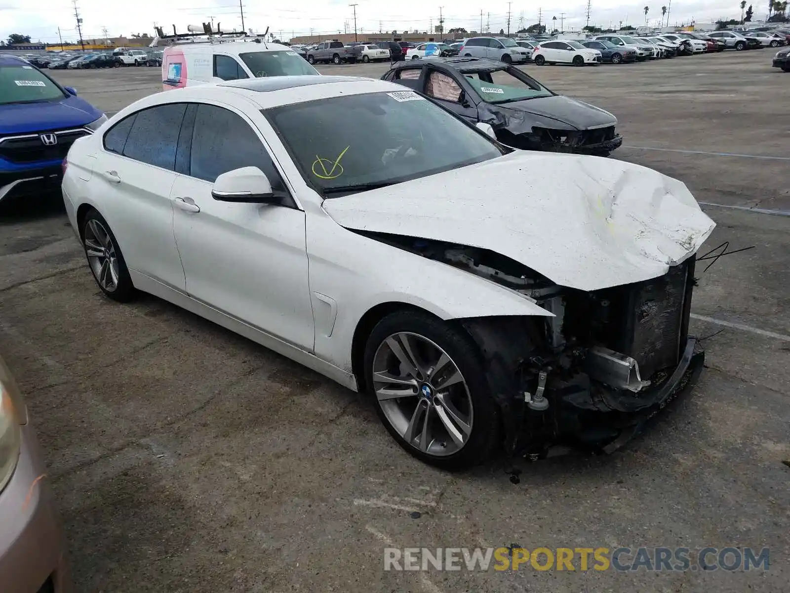 1 Photograph of a damaged car WBA4J5C59KBM65805 BMW 4 SERIES 2019