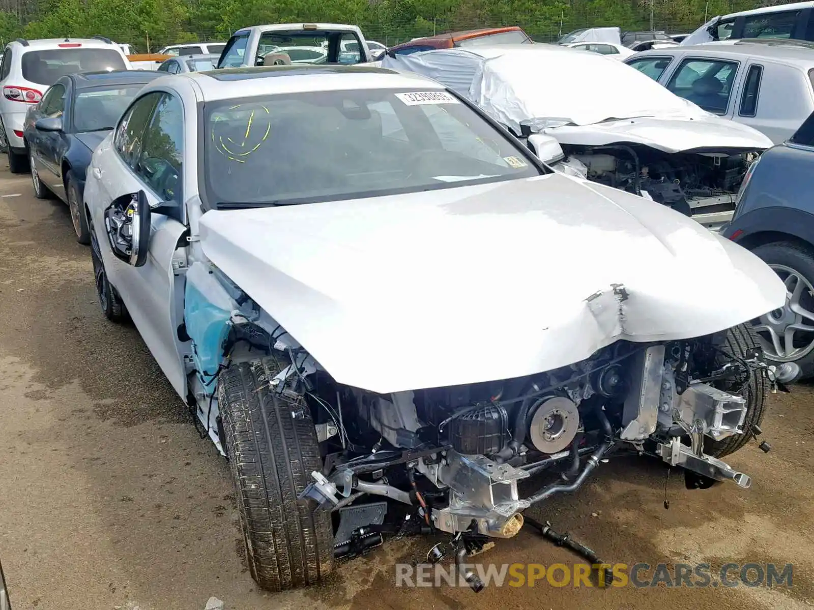 1 Photograph of a damaged car WBA4J5C5XKBM65487 BMW 4 SERIES 2019