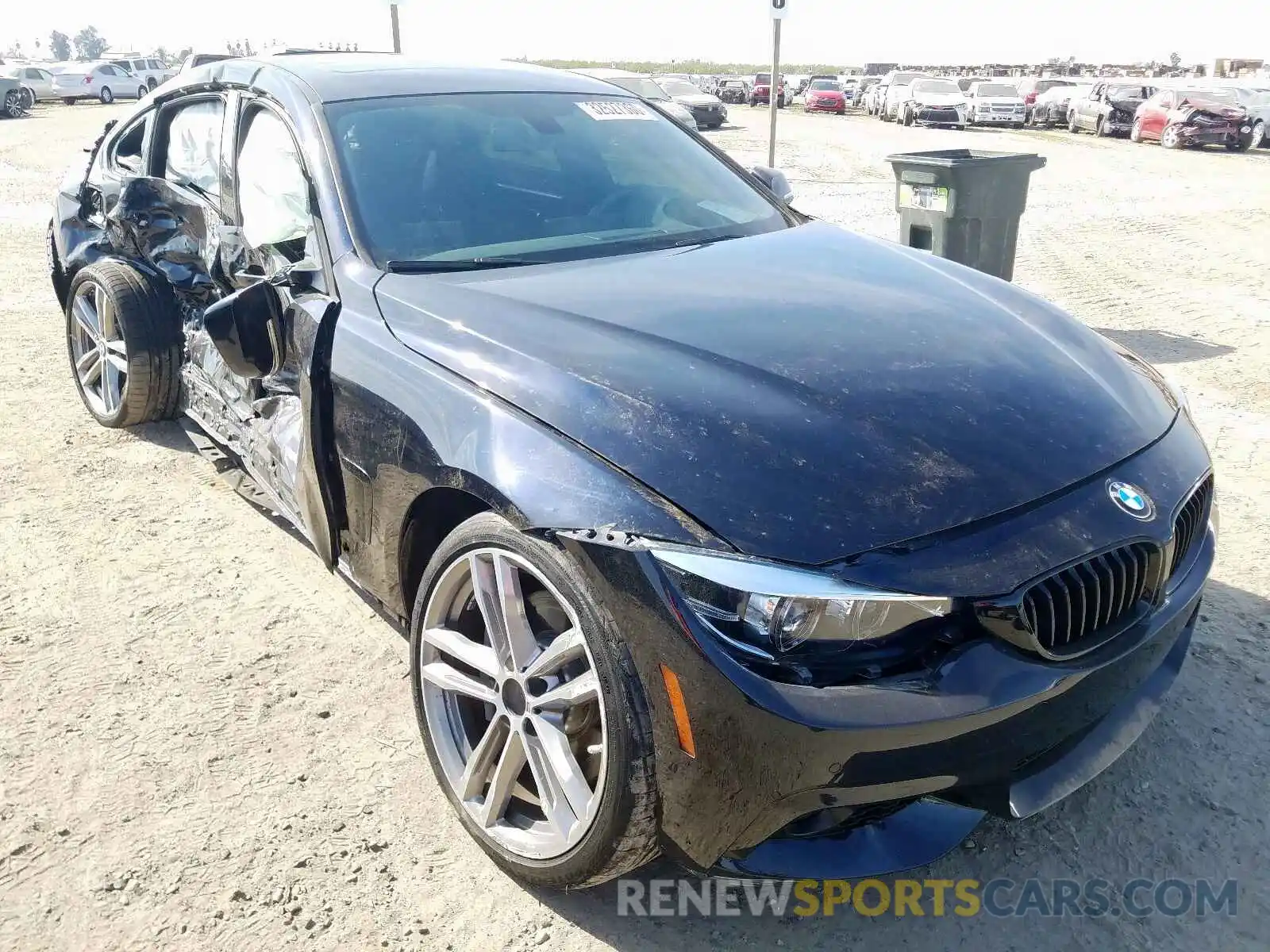 1 Photograph of a damaged car WBA4J5C5XKBM65876 BMW 4 SERIES 2019