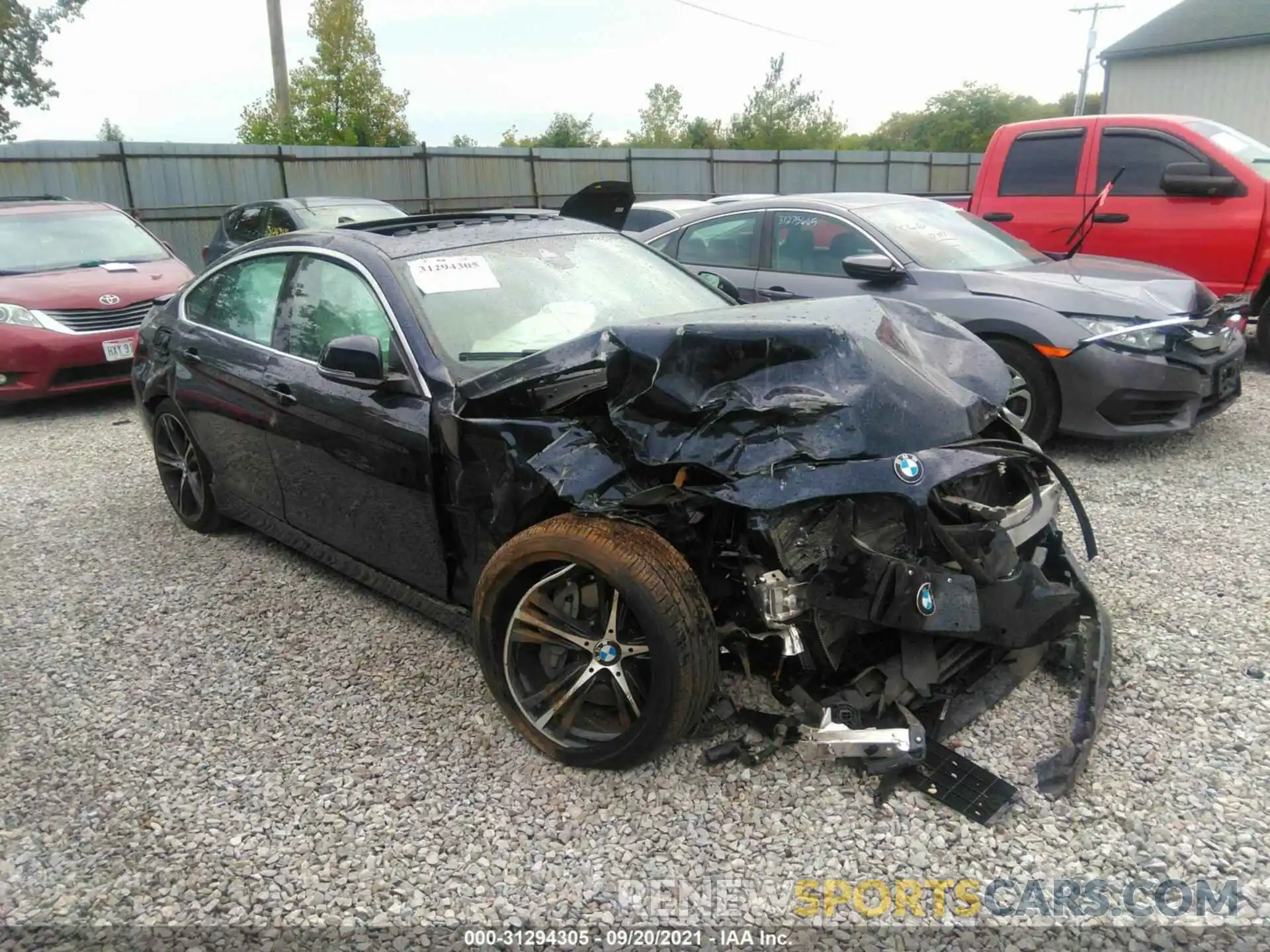 1 Photograph of a damaged car WBA4J7C50KBM74825 BMW 4 SERIES 2019