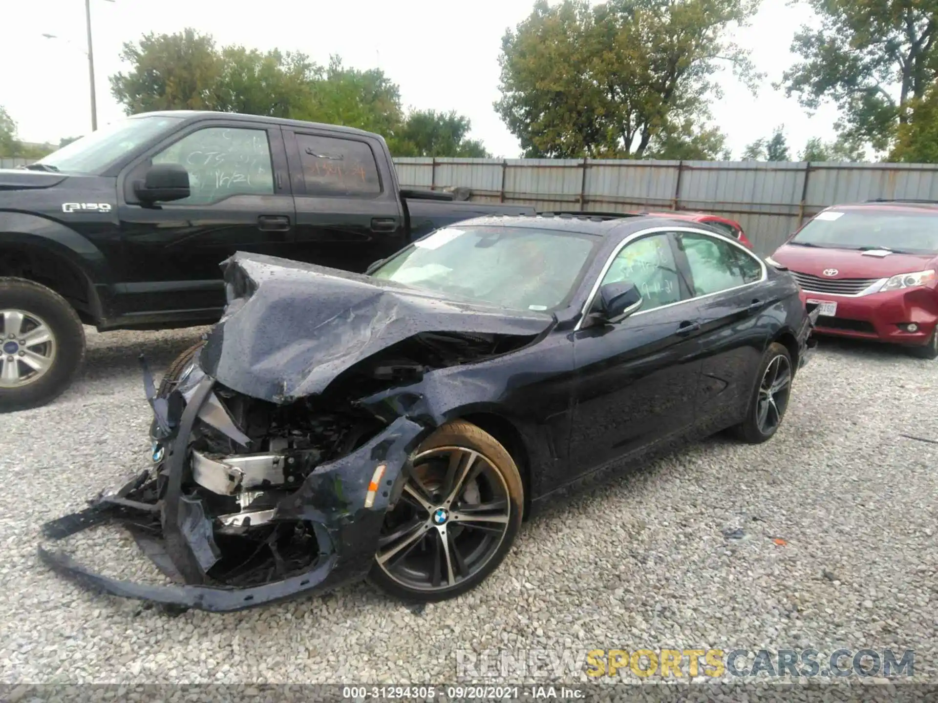 2 Photograph of a damaged car WBA4J7C50KBM74825 BMW 4 SERIES 2019