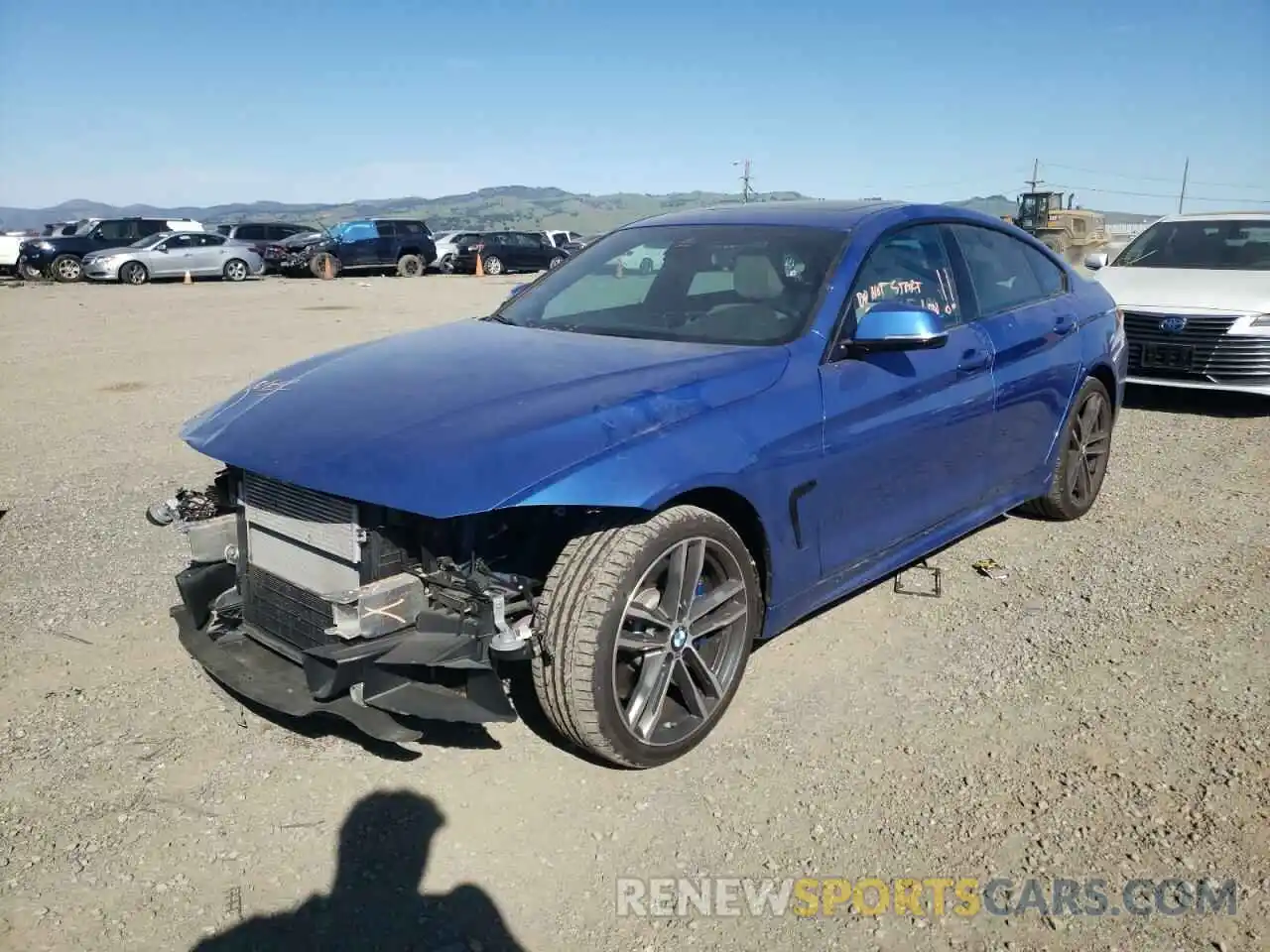 1 Photograph of a damaged car WBA4J7C50KBM76655 BMW 4 SERIES 2019