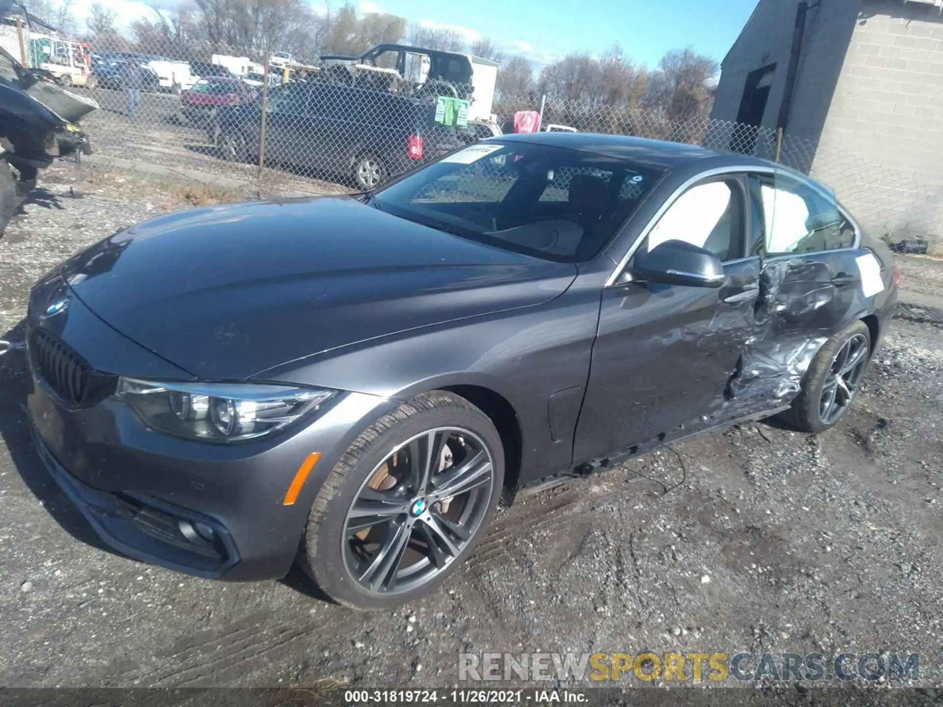 2 Photograph of a damaged car WBA4J7C51KBM74400 BMW 4 SERIES 2019