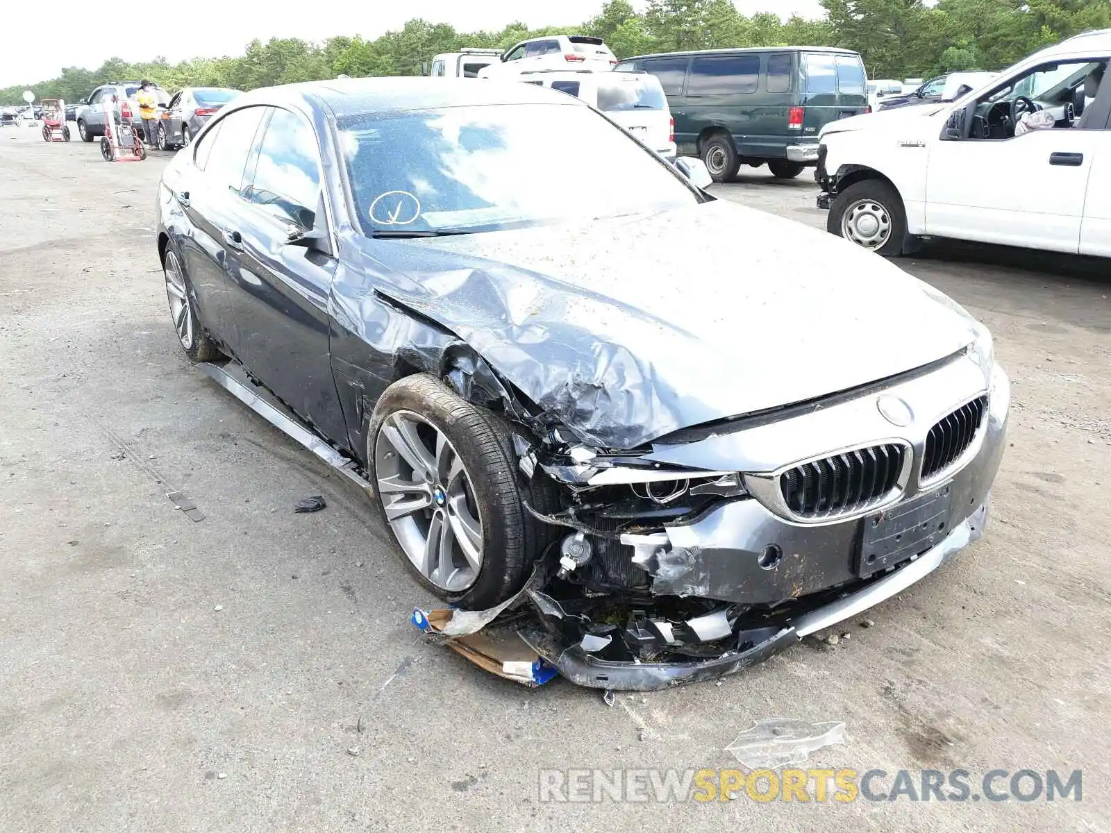 1 Photograph of a damaged car WBA4J7C51KBM74770 BMW 4 SERIES 2019