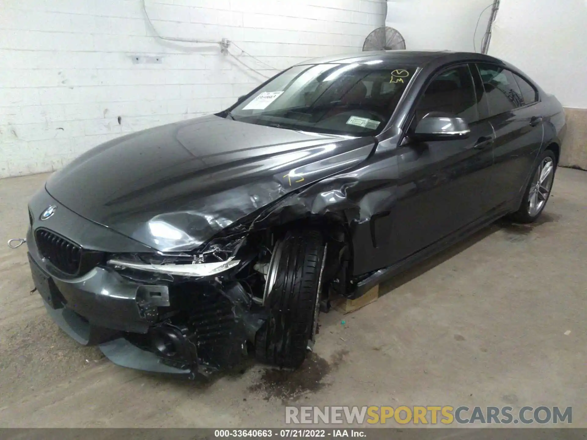 2 Photograph of a damaged car WBA4J7C51KBM74994 BMW 4 SERIES 2019