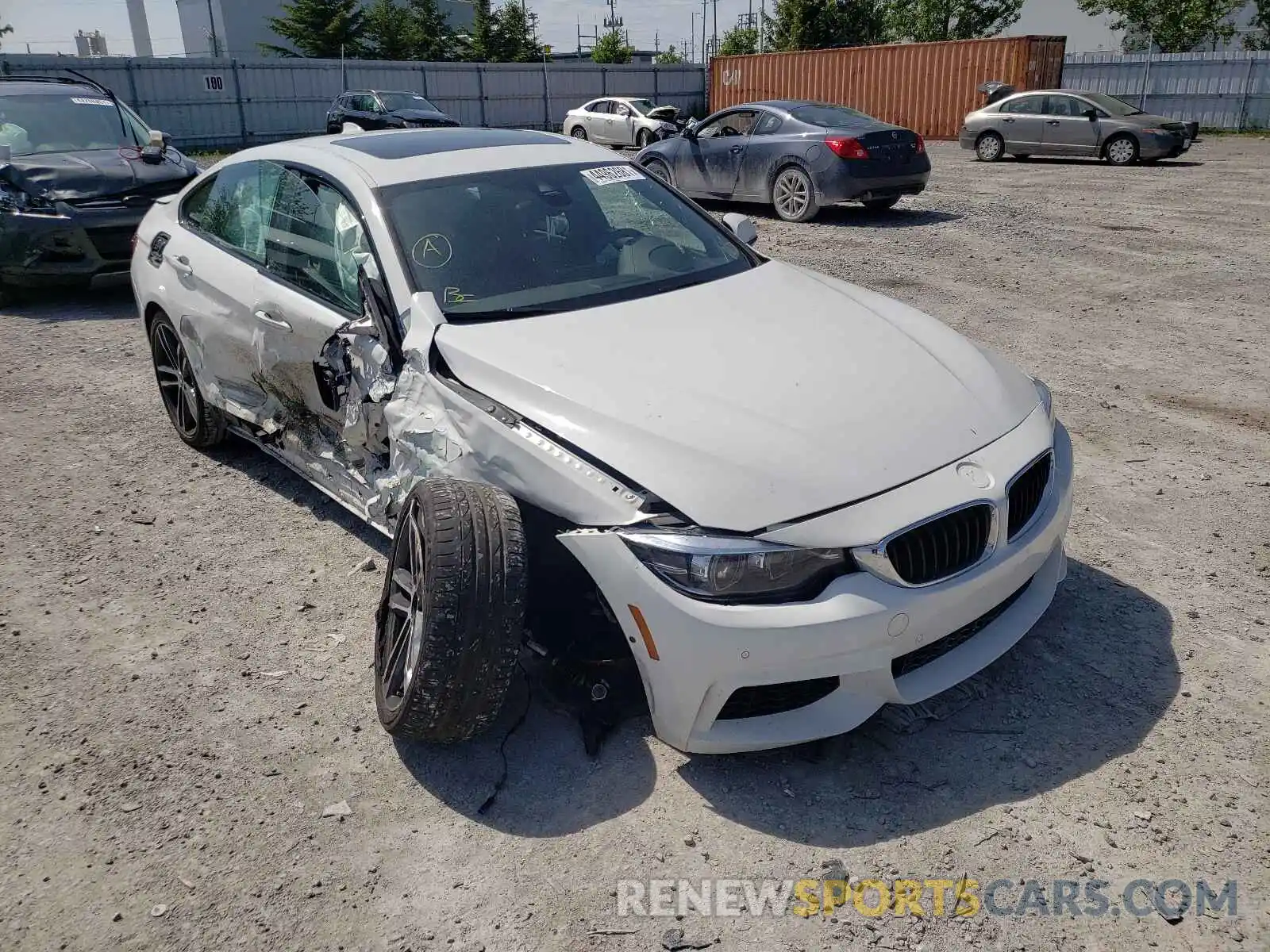 1 Photograph of a damaged car WBA4J7C51KBM76101 BMW 4 SERIES 2019