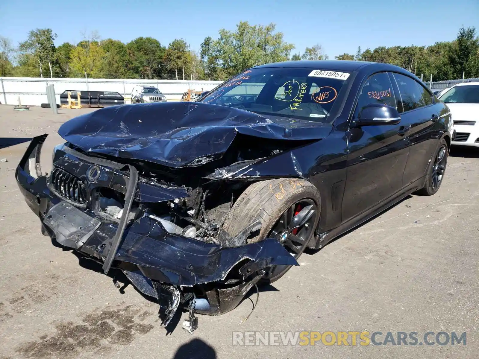 2 Photograph of a damaged car WBA4J7C53KBM74656 BMW 4 SERIES 2019