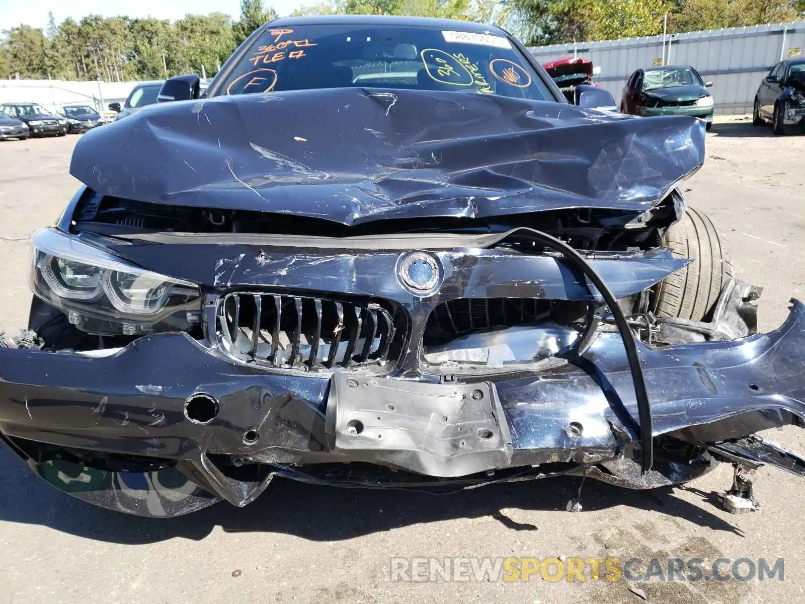 9 Photograph of a damaged car WBA4J7C53KBM74656 BMW 4 SERIES 2019