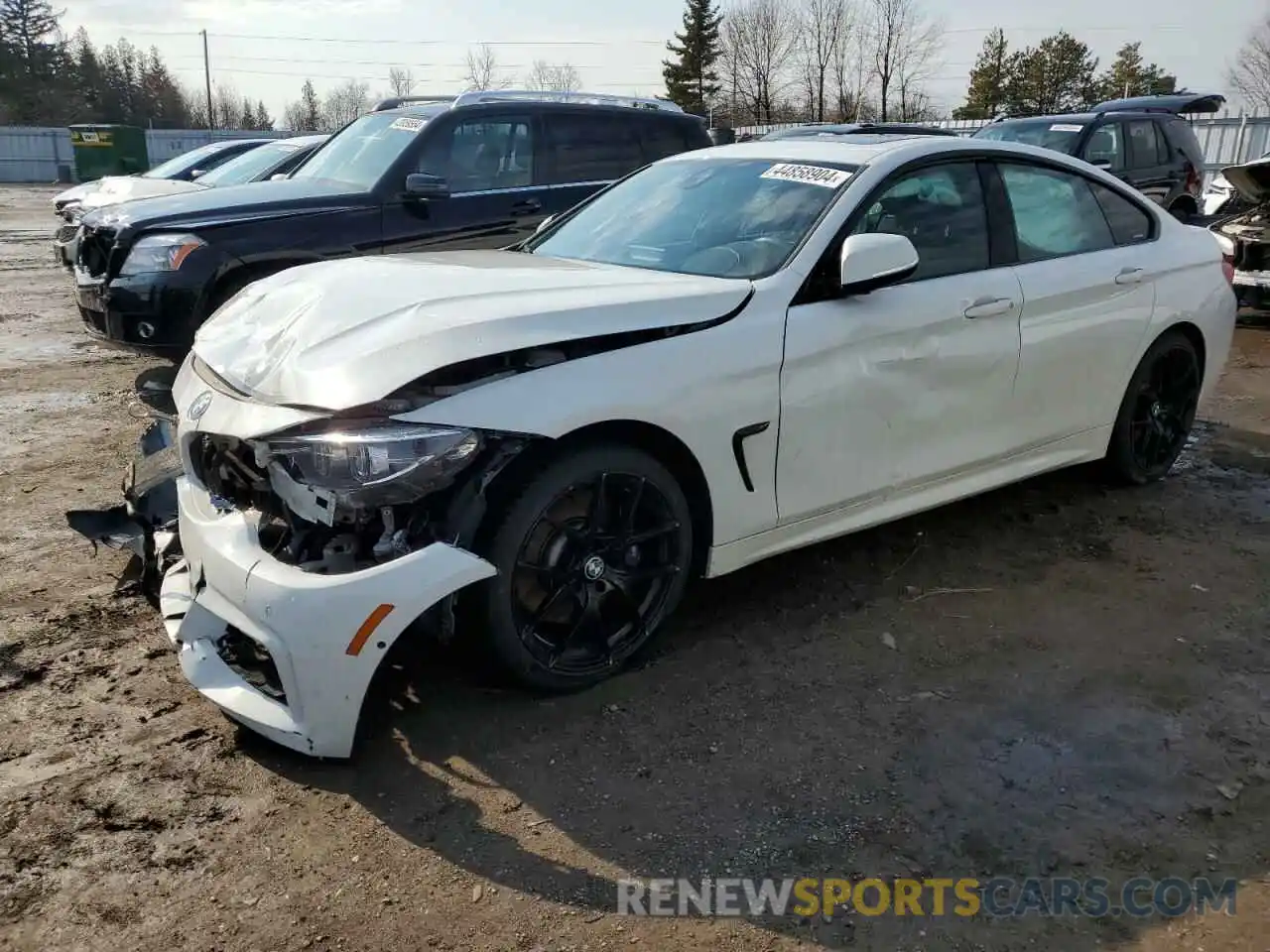 1 Photograph of a damaged car WBA4J7C54KBM74973 BMW 4 SERIES 2019