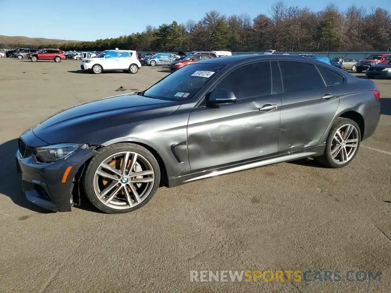 1 Photograph of a damaged car WBA4J7C54KBM75511 BMW 4 SERIES 2019