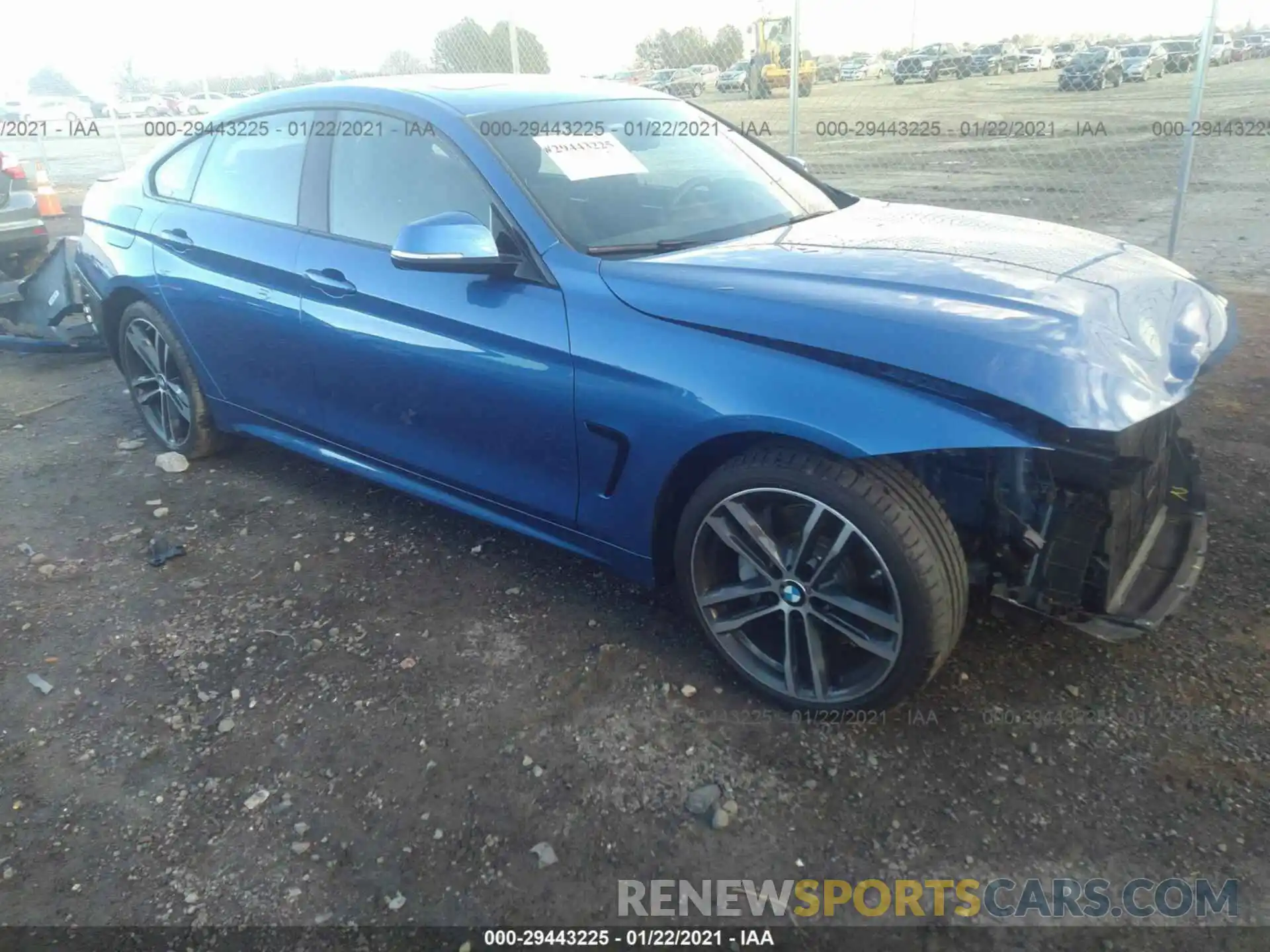 1 Photograph of a damaged car WBA4J7C54KBM76089 BMW 4 SERIES 2019