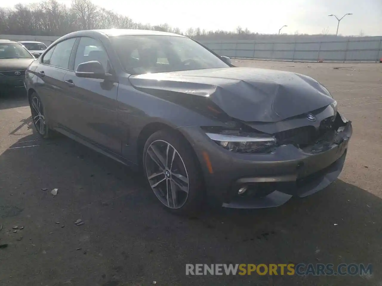 1 Photograph of a damaged car WBA4J7C55KBM74349 BMW 4 SERIES 2019