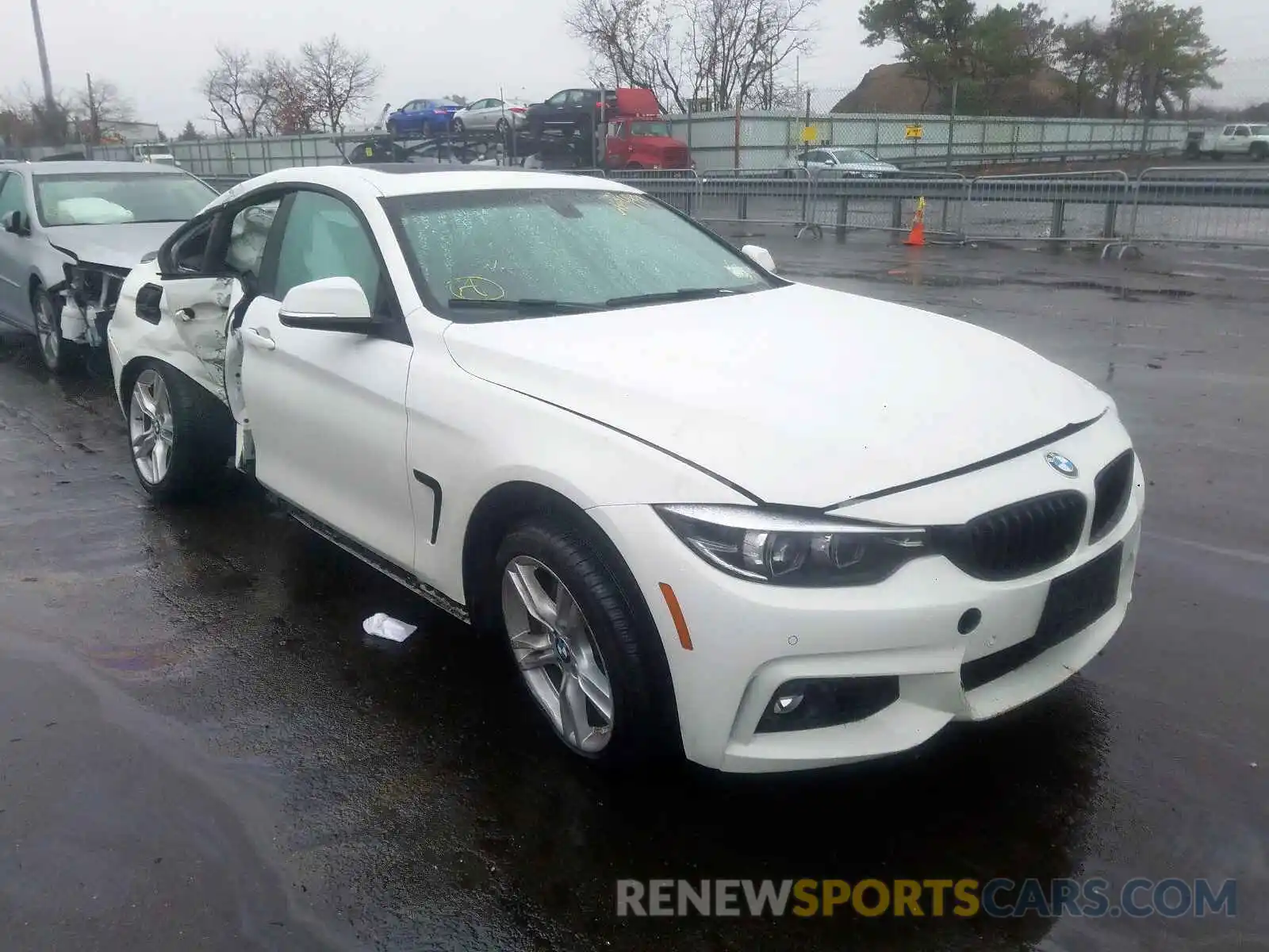 1 Photograph of a damaged car WBA4J7C55KBM74383 BMW 4 SERIES 2019