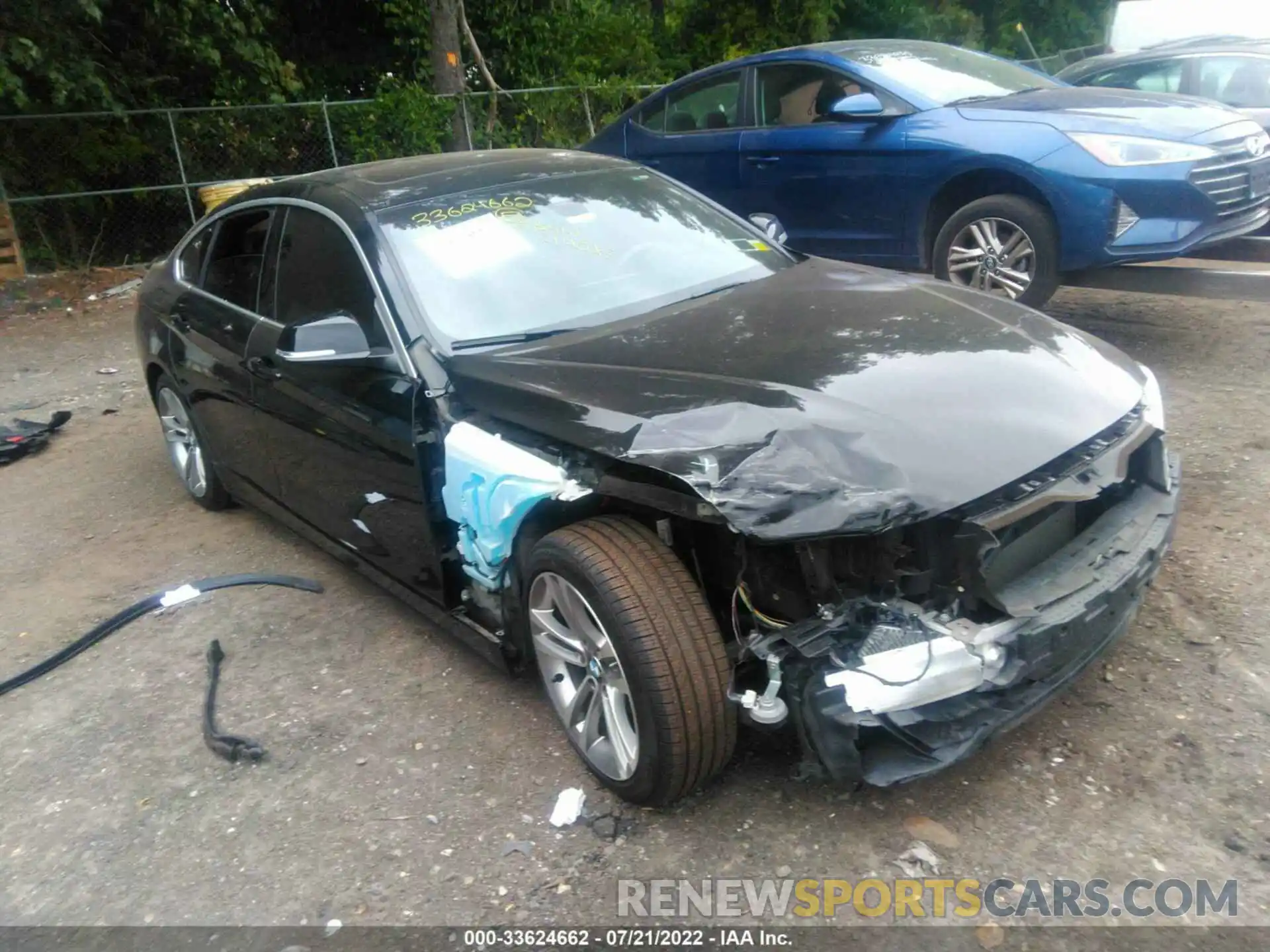 1 Photograph of a damaged car WBA4J7C55KBM76540 BMW 4 SERIES 2019