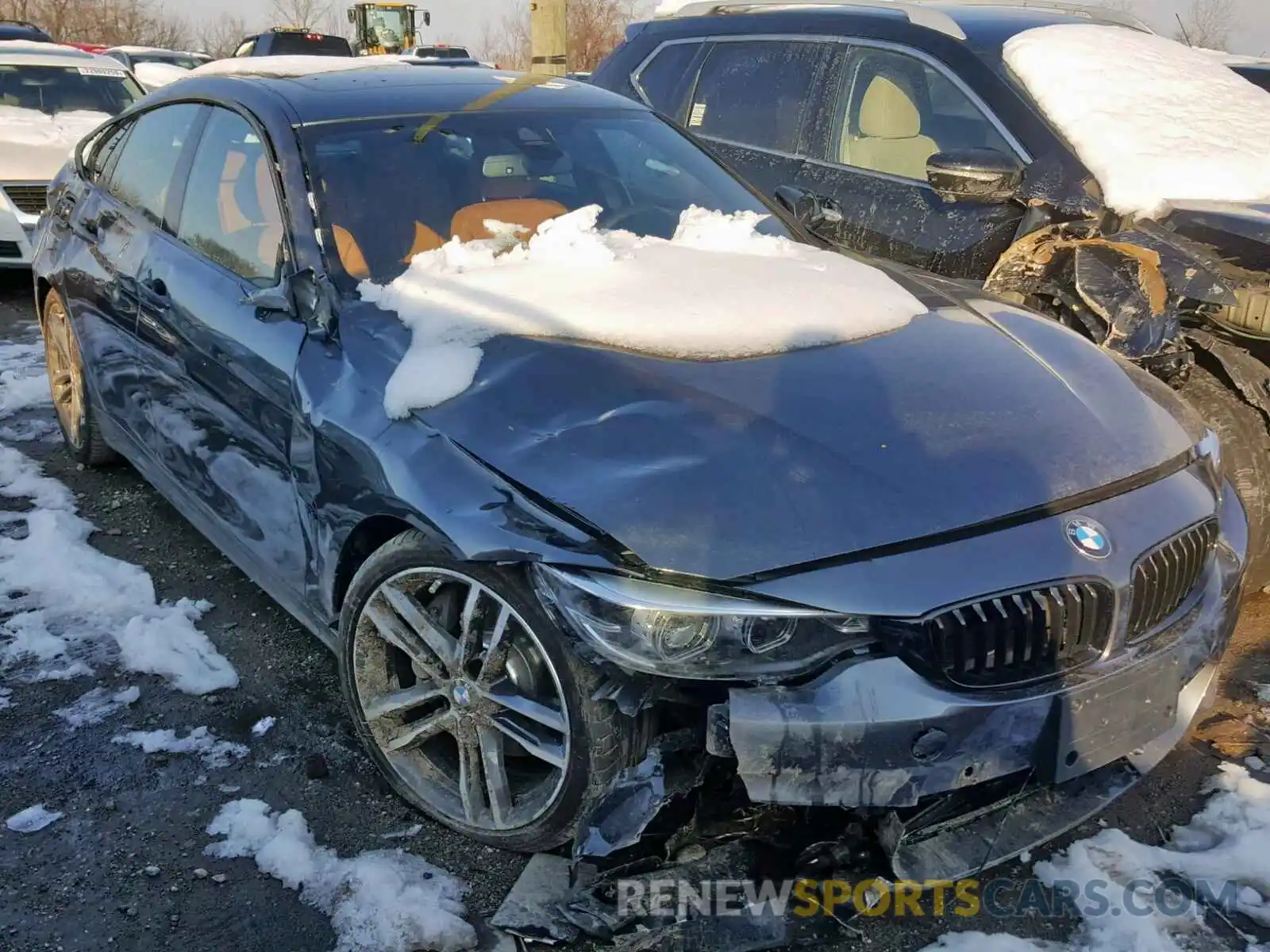 1 Photograph of a damaged car WBA4J7C56KBM75445 BMW 4 SERIES 2019