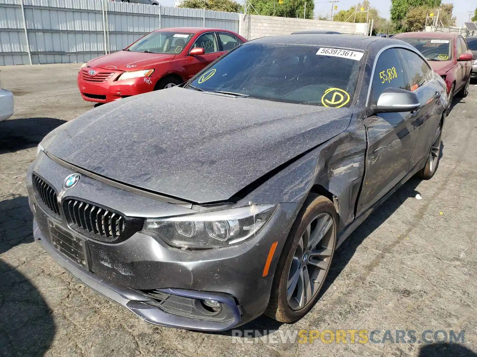 2 Photograph of a damaged car WBA4J7C57KBM75311 BMW 4 SERIES 2019