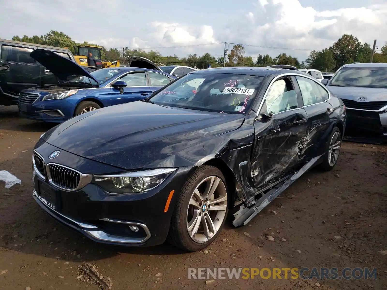 2 Photograph of a damaged car WBA4J7C57KBM76474 BMW 4 SERIES 2019